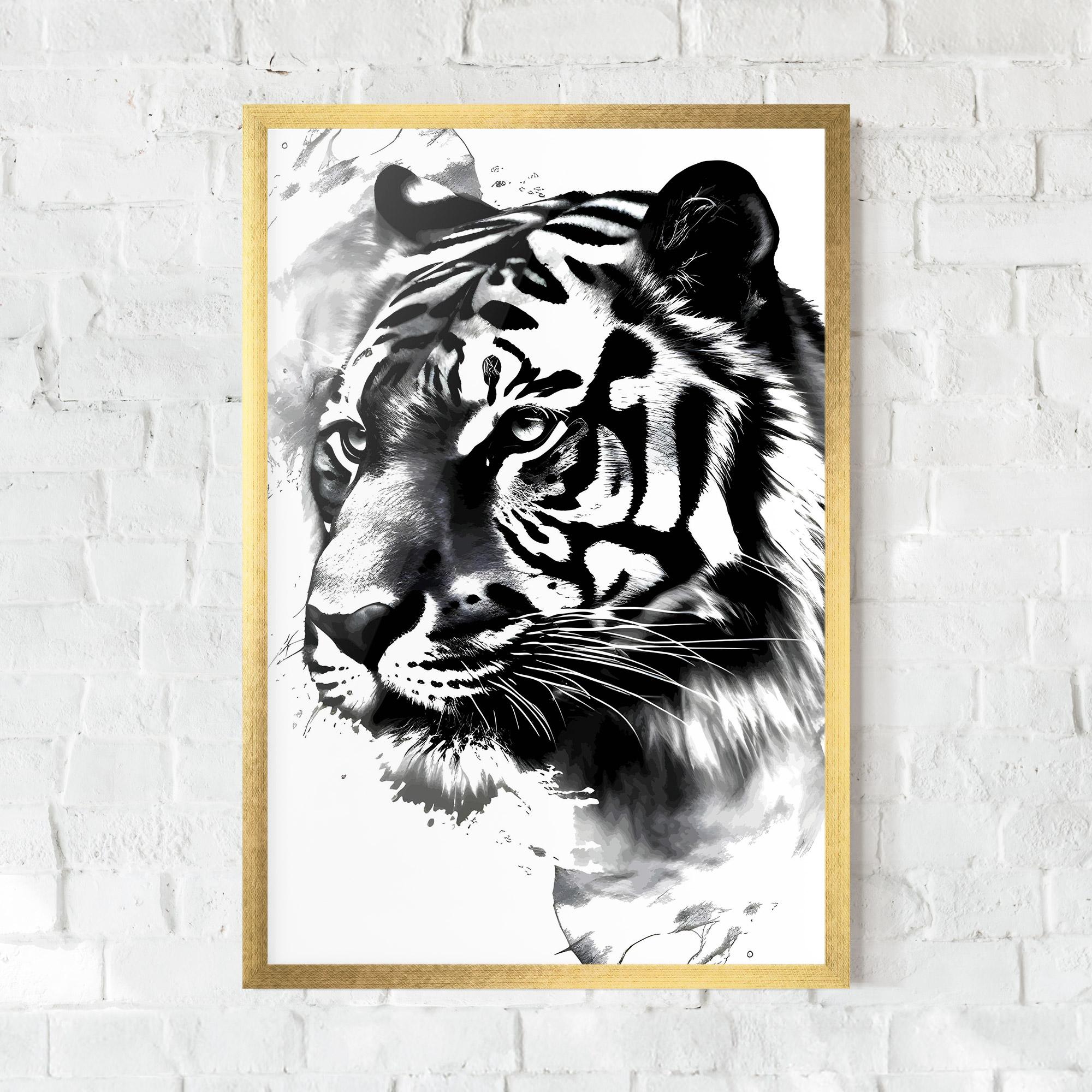Gerahmte Poster Wonderful Tiger mockup 0
