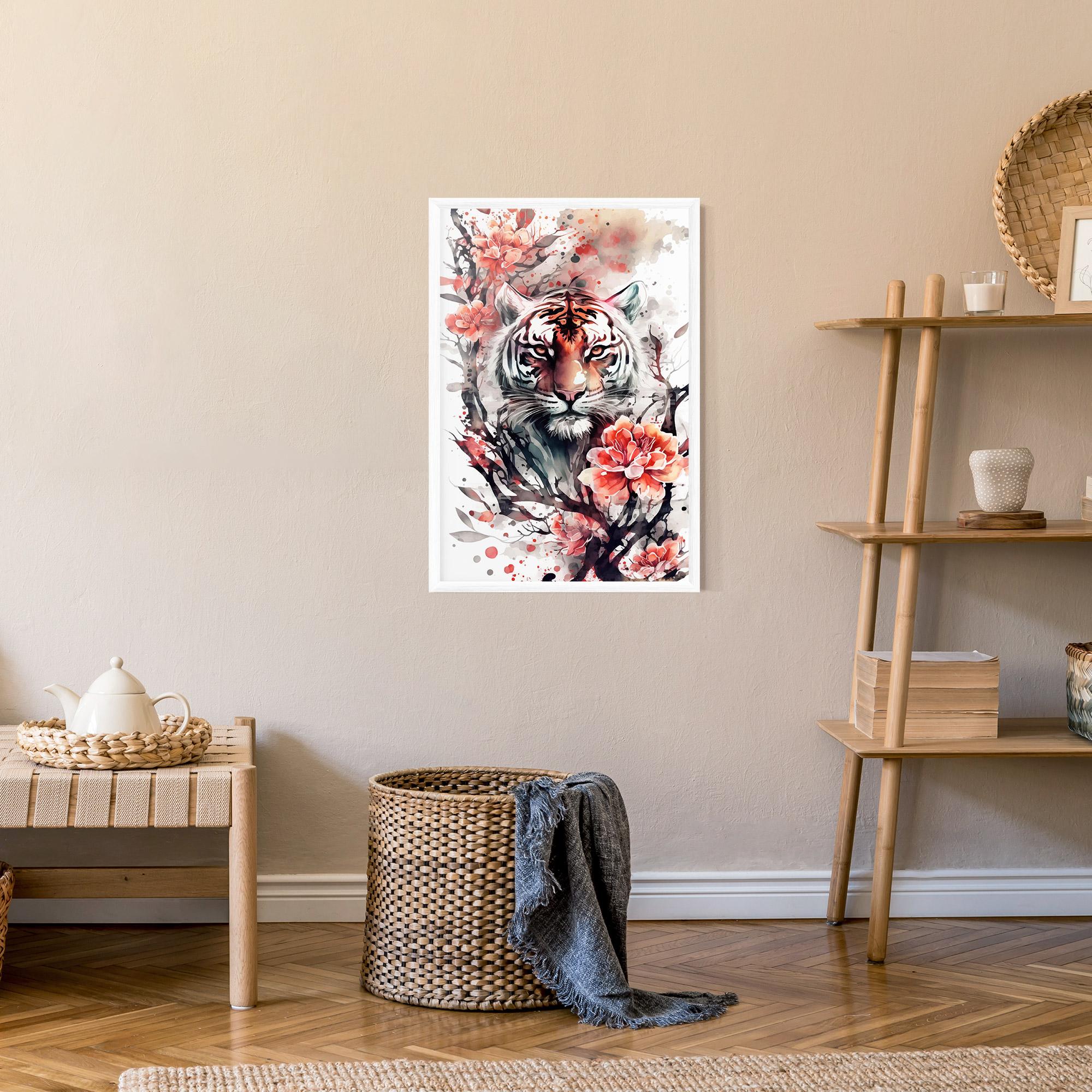 Gerahmte Poster Red Tiger mockup 9