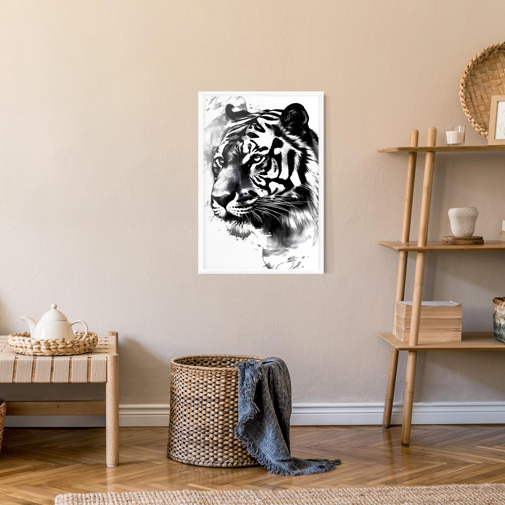 Gerahmte Poster Wonderful Tiger mockup 9