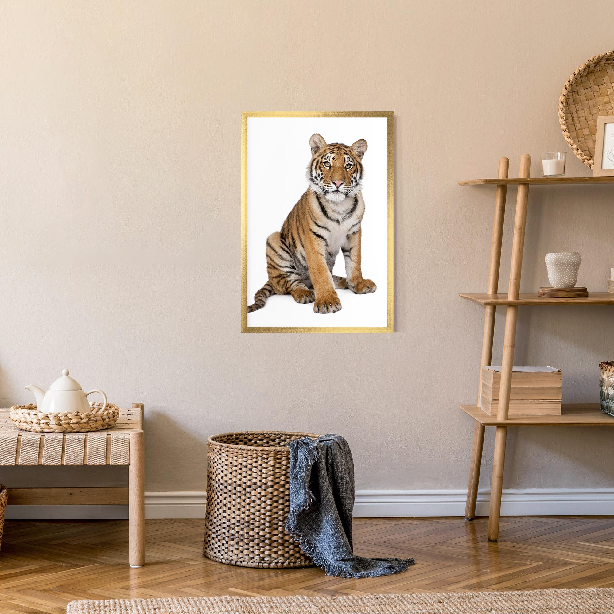 Gerahmte Poster Baby Tiger mockup 9