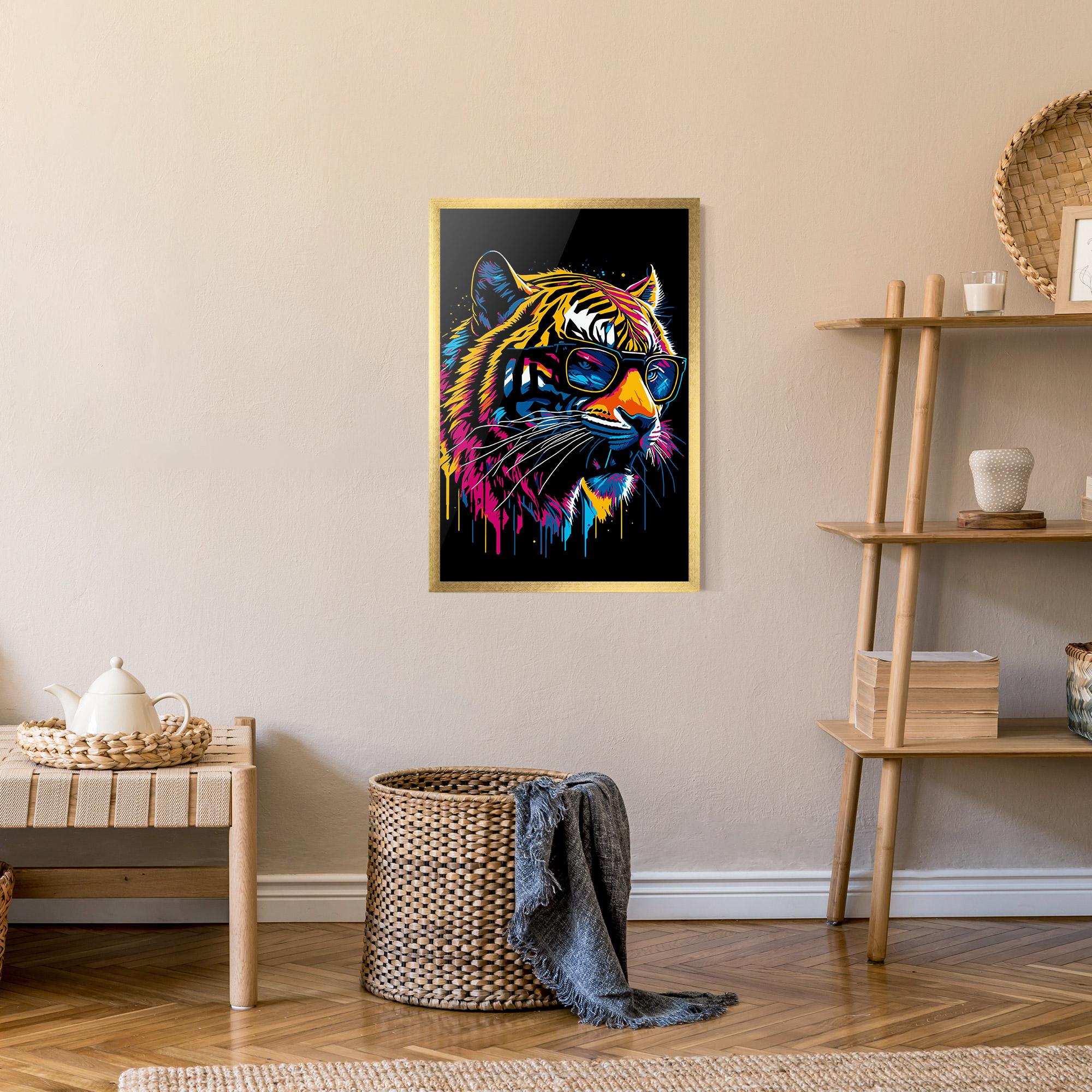 Gerahmte Poster Cool Tiger mockup 9