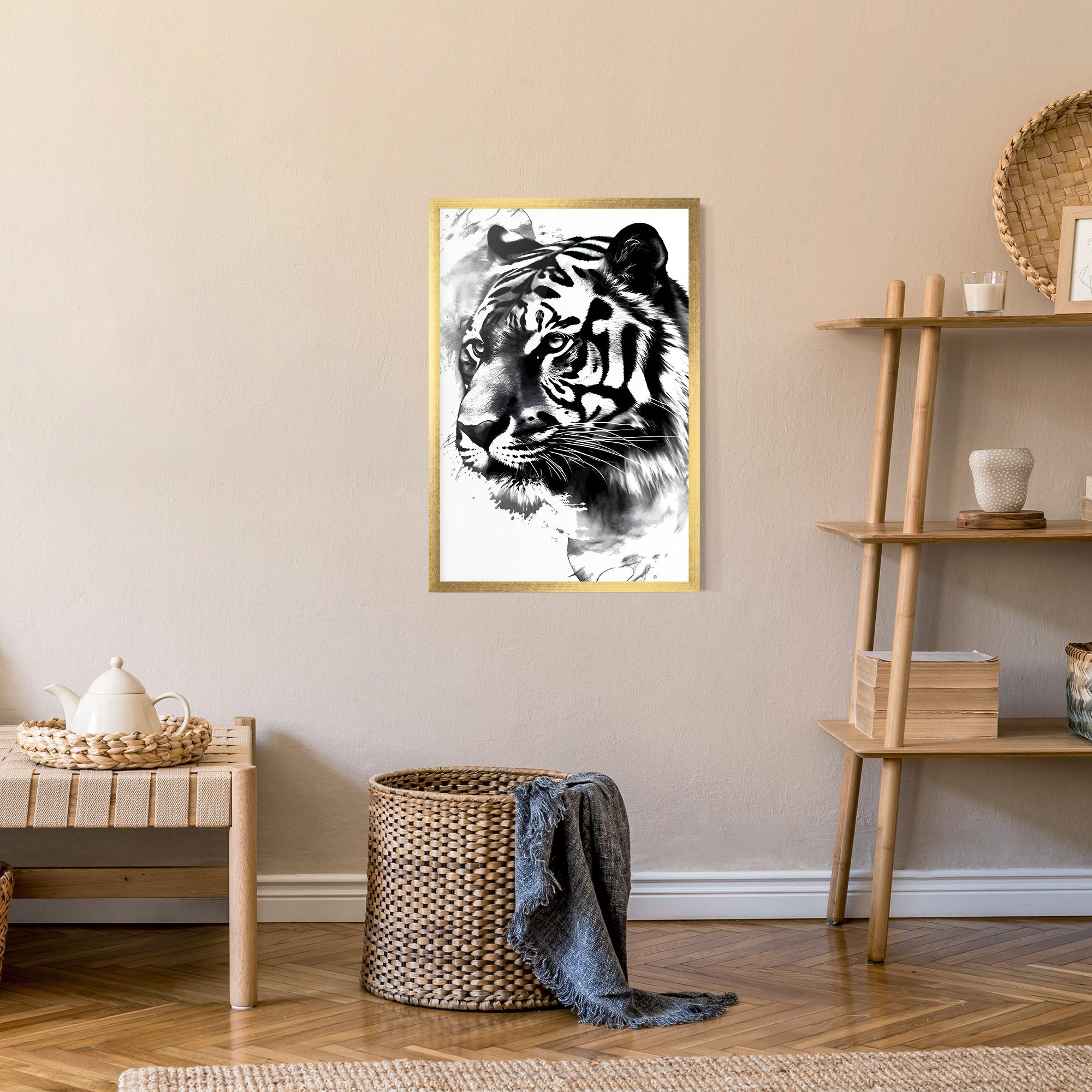 Gerahmte Poster Wonderful Tiger mockup 9