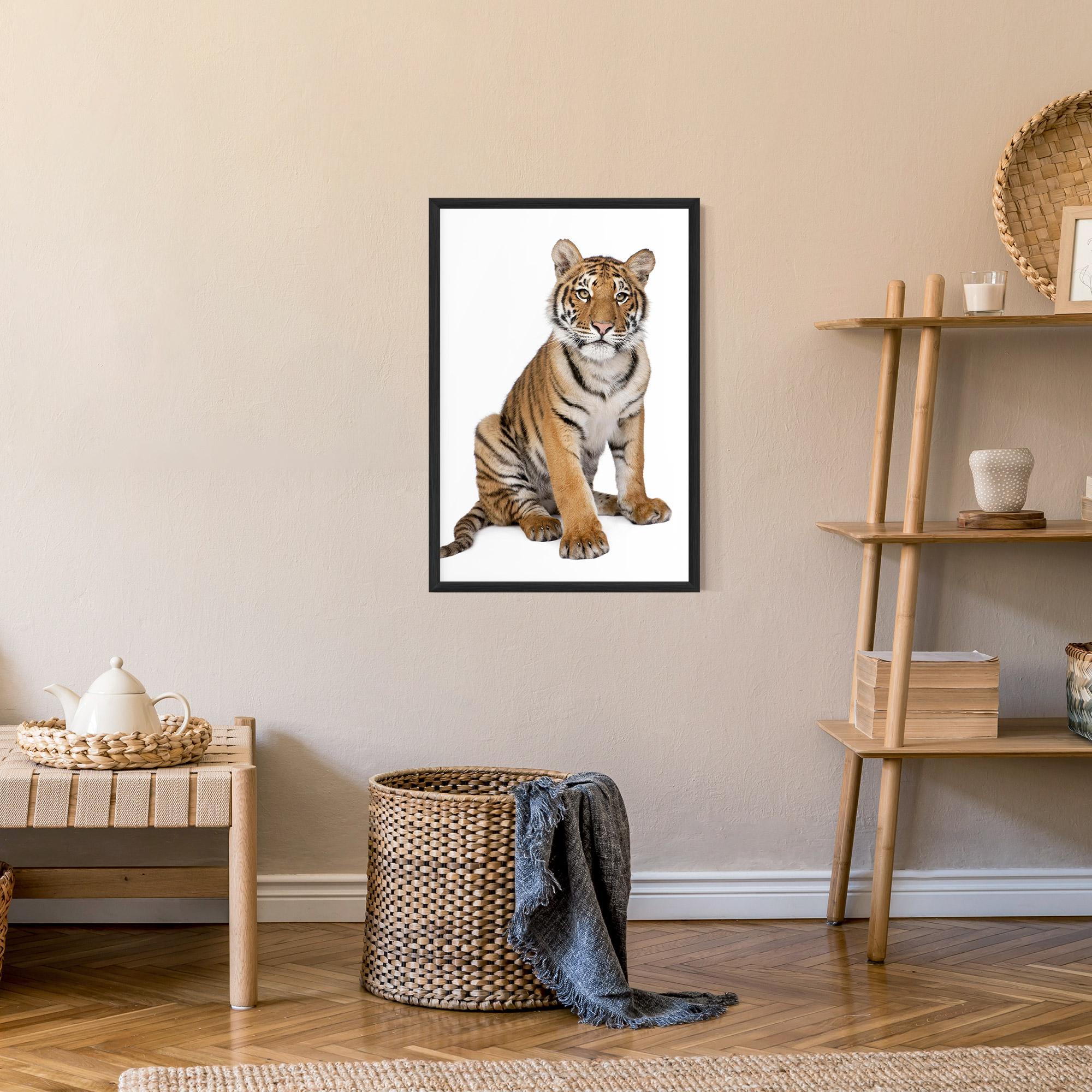Gerahmte Poster Baby Tiger mockup 9