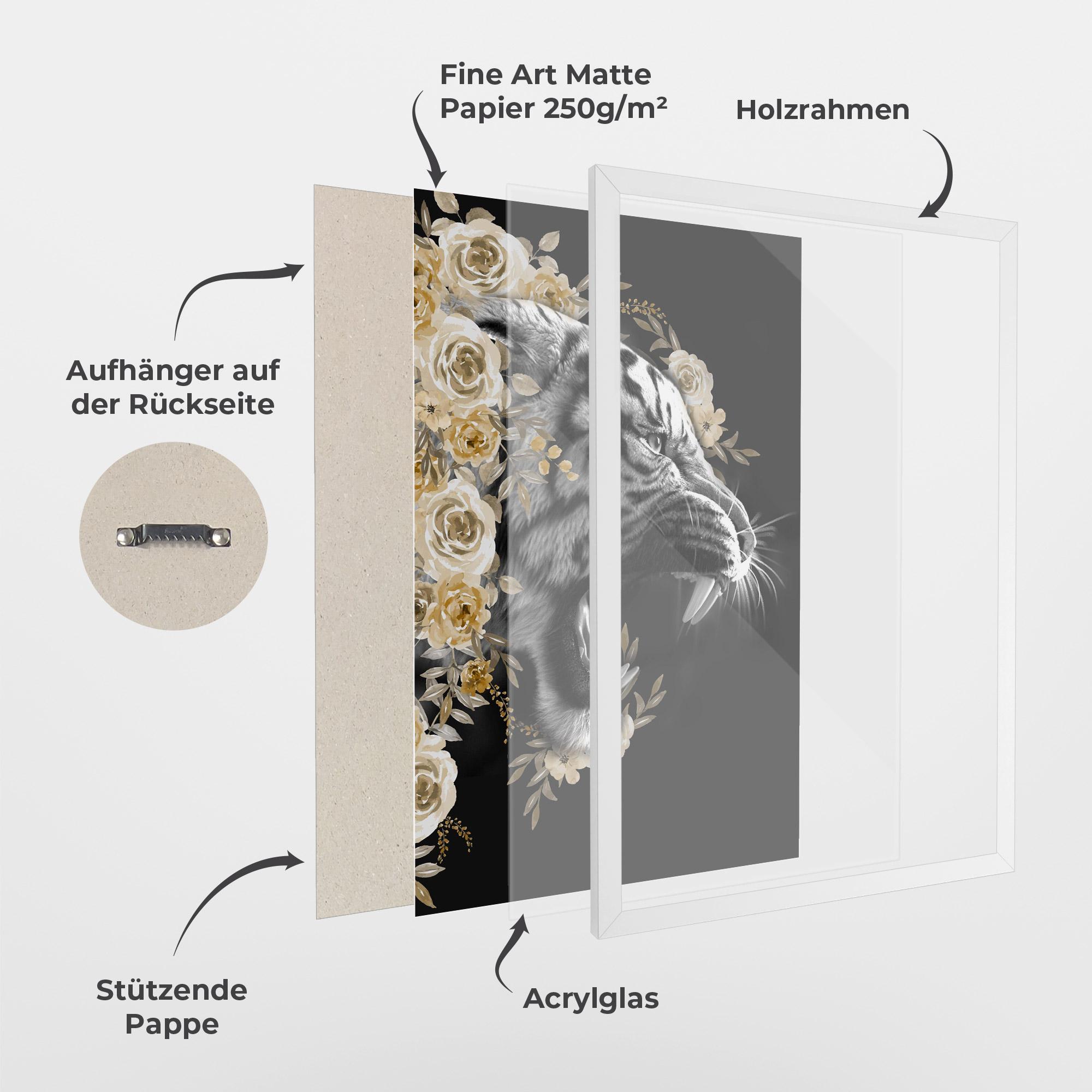 Gerahmte Poster Gentle Power mockup 1