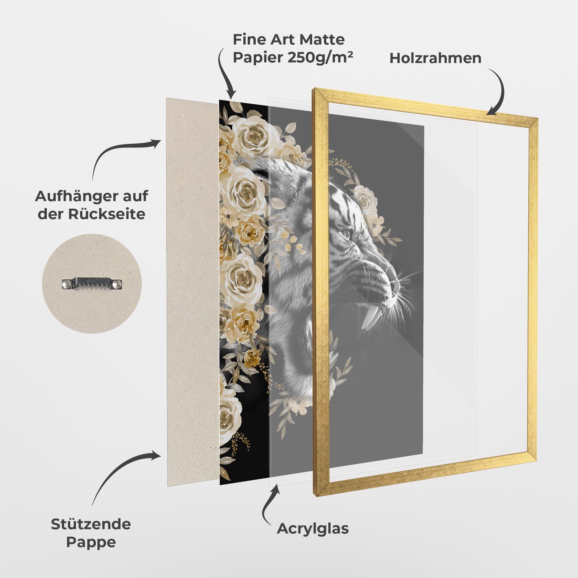 Gerahmte Poster Gentle Power mockup 1