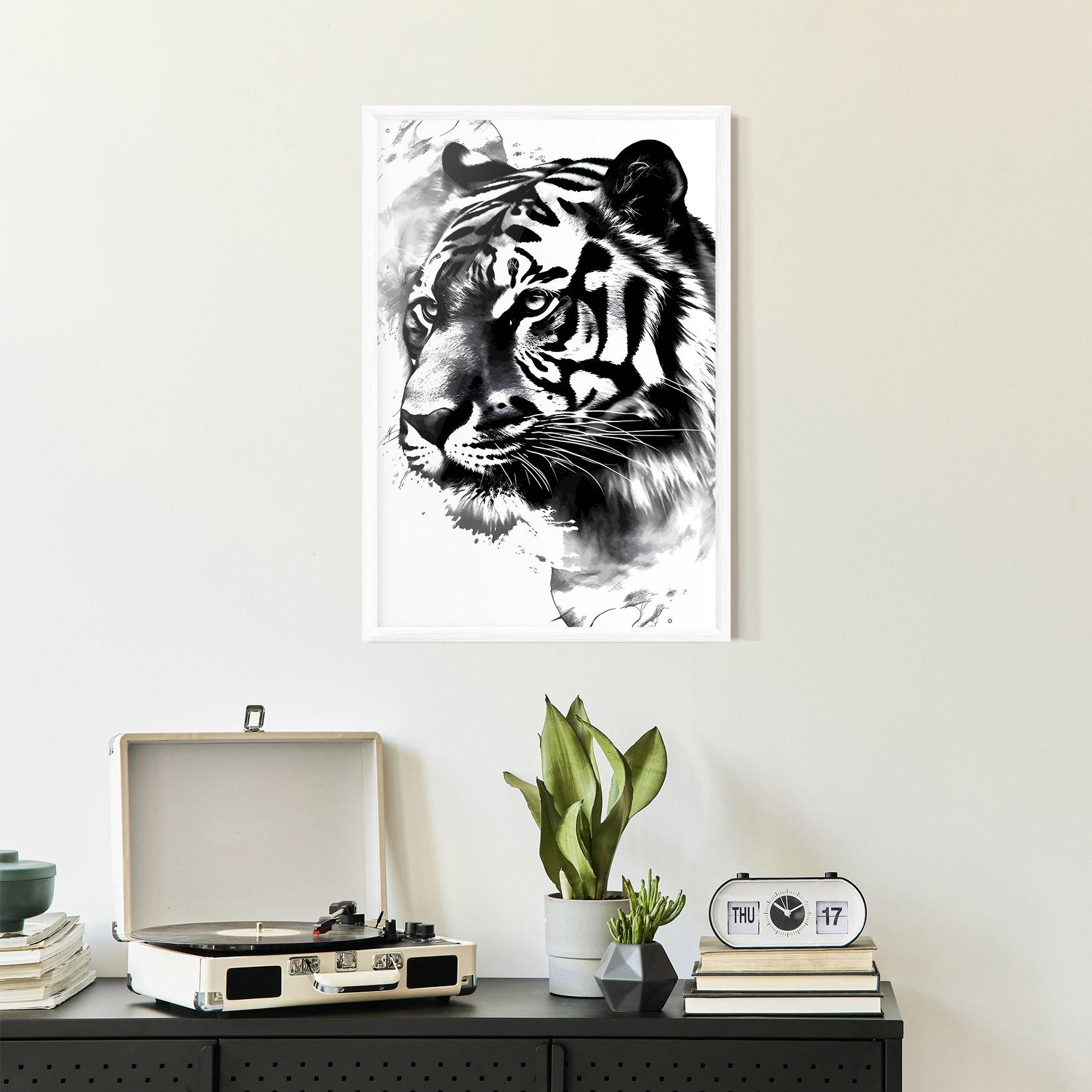 Gerahmte Poster Wonderful Tiger mockup 2
