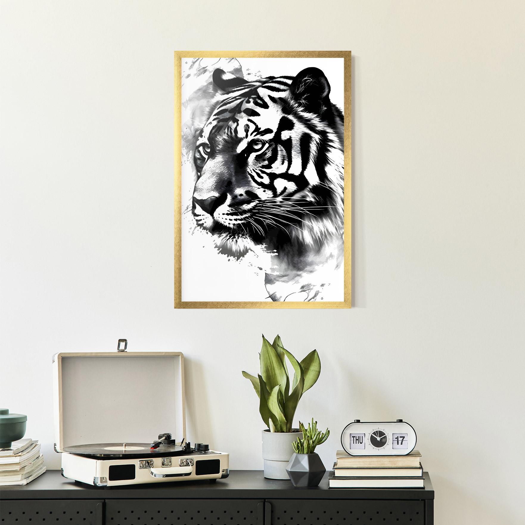 Gerahmte Poster Wonderful Tiger mockup 2