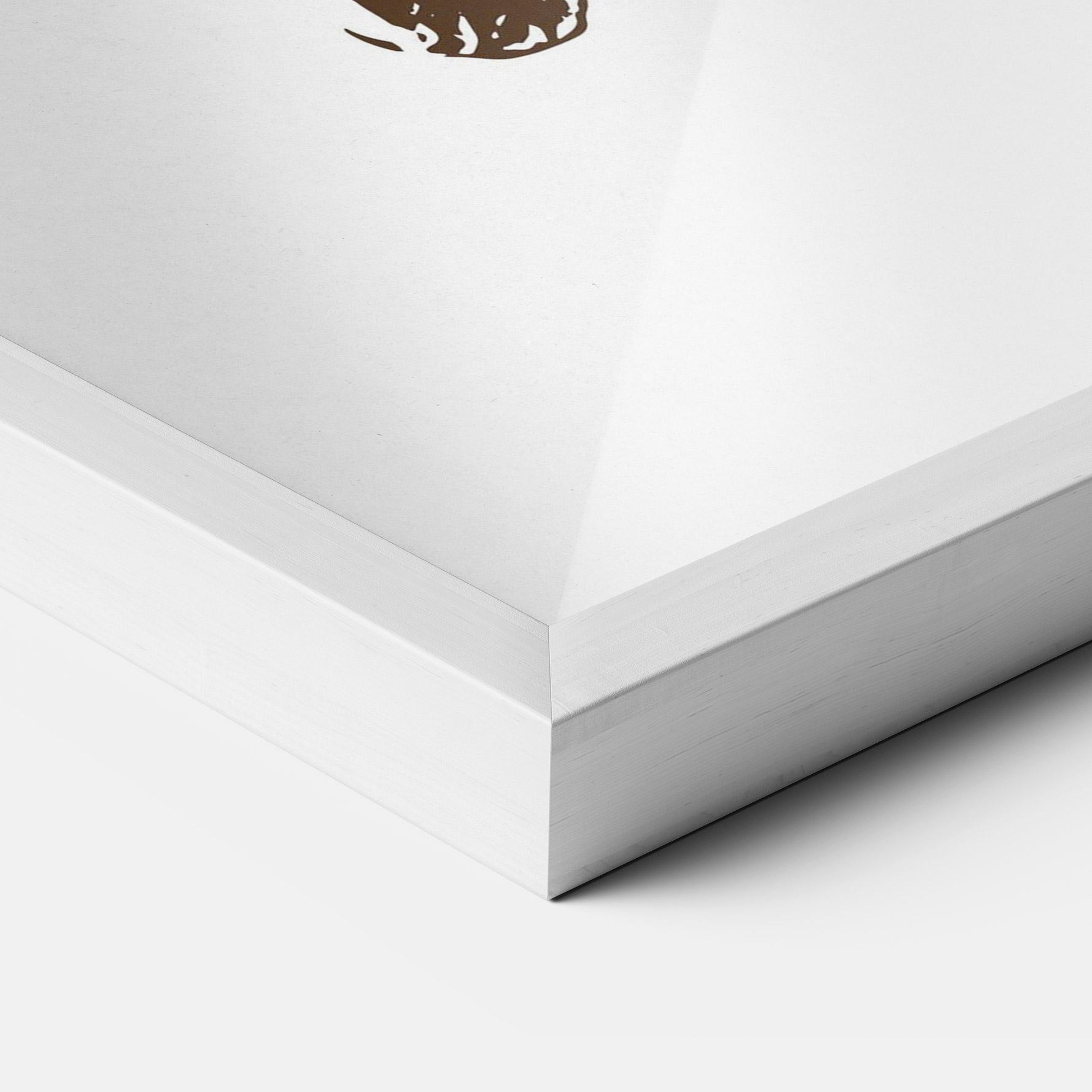 Gerahmte Poster Brown Line Tiger mockup 3