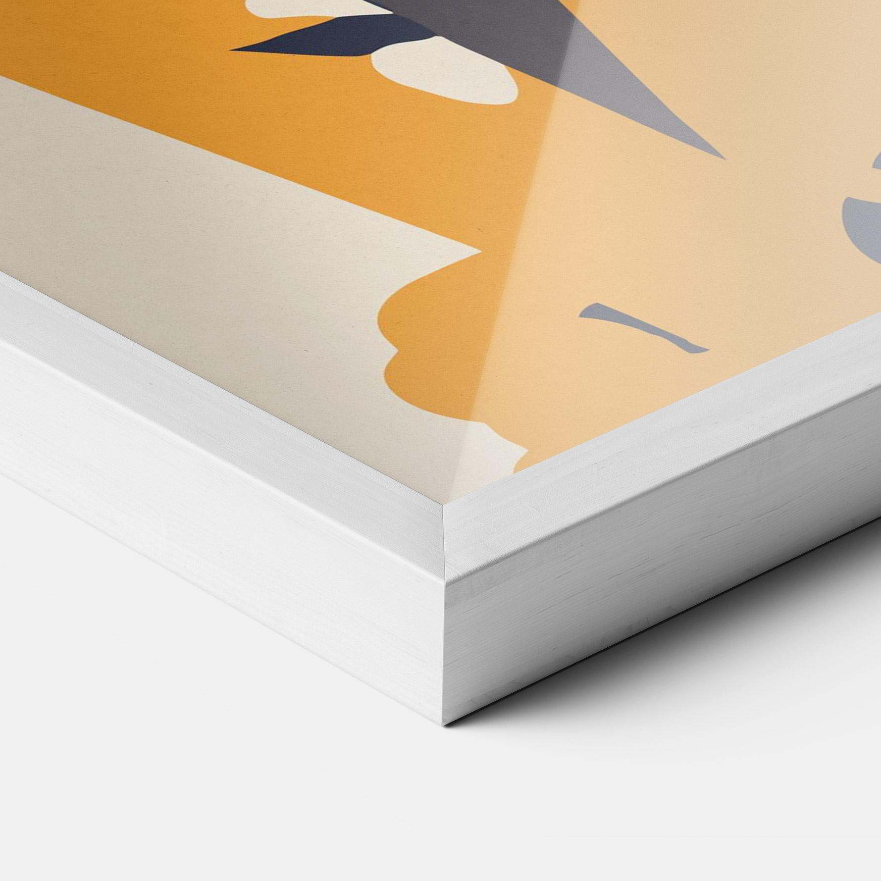 Gerahmte Poster Orange Tiger mockup 3