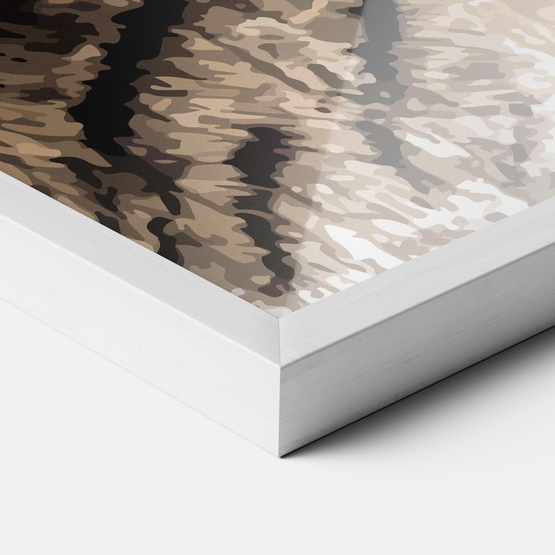 Gerahmte Poster Pretty Tiger Art mockup 3