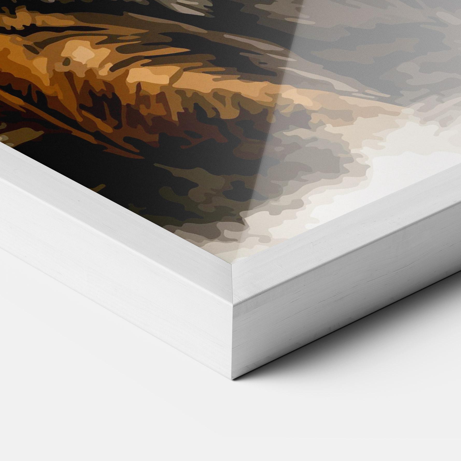 Gerahmte Poster Rain Tiger mockup 3