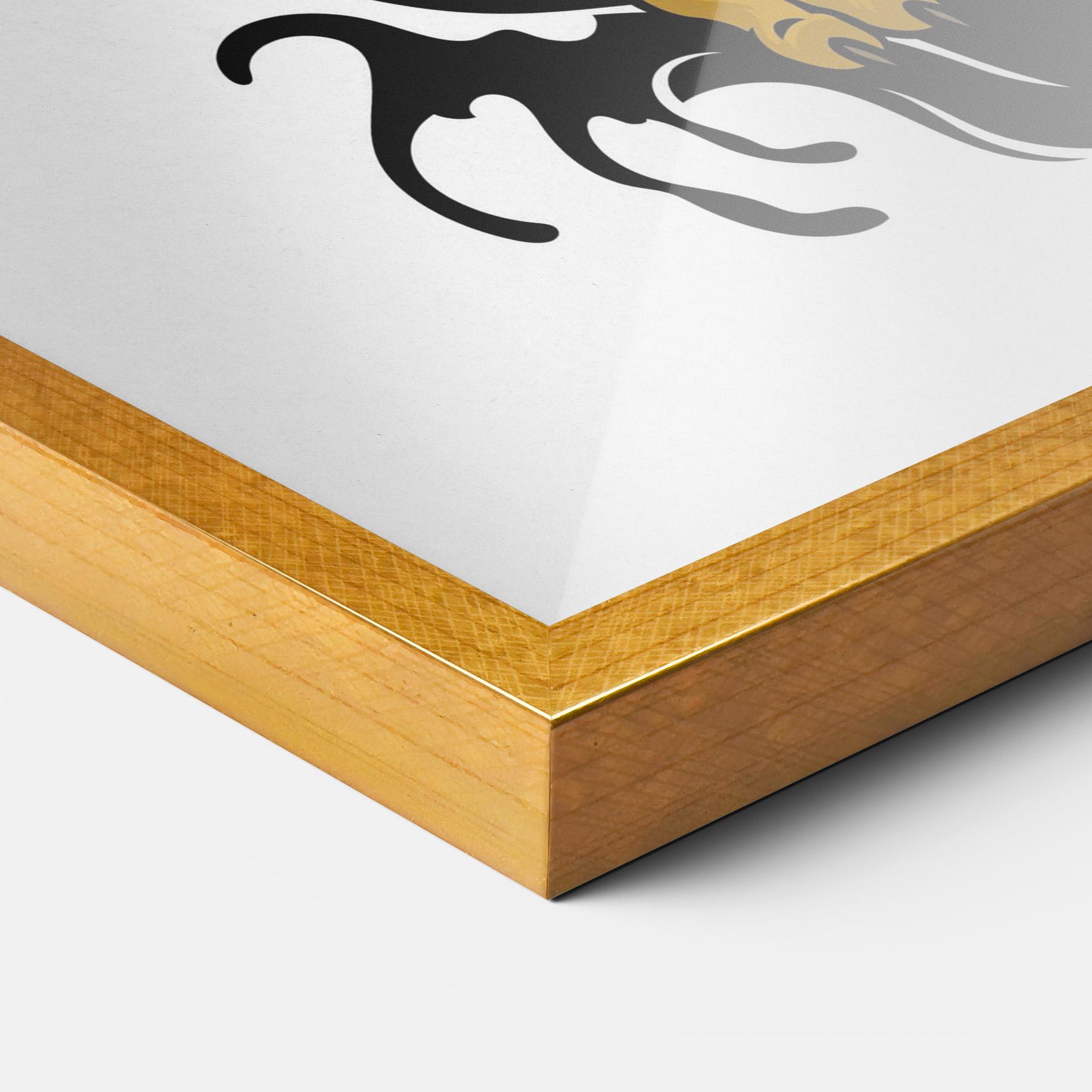 Gerahmte Poster Japanese Style Tiger mockup 3