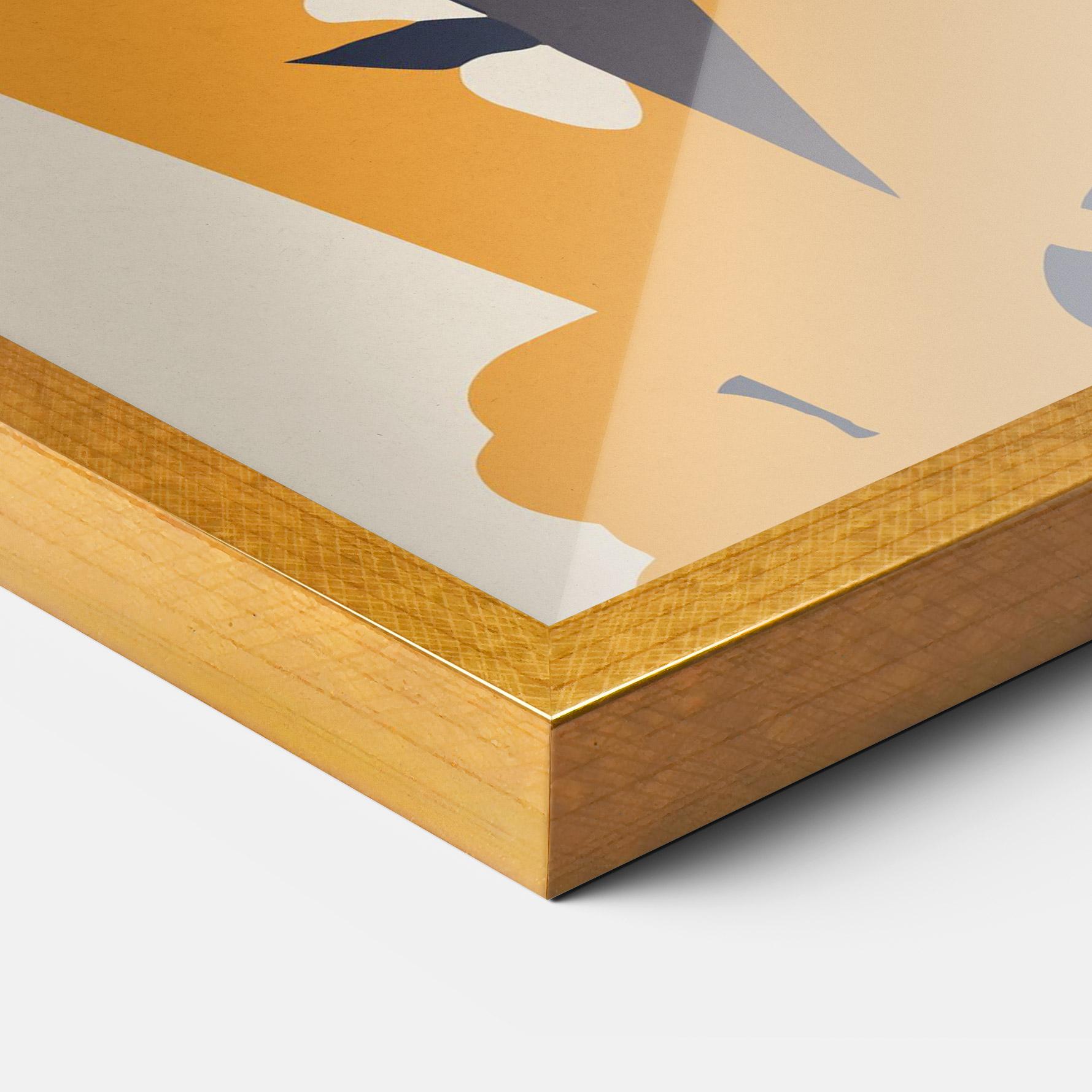 Gerahmte Poster Orange Tiger mockup 3