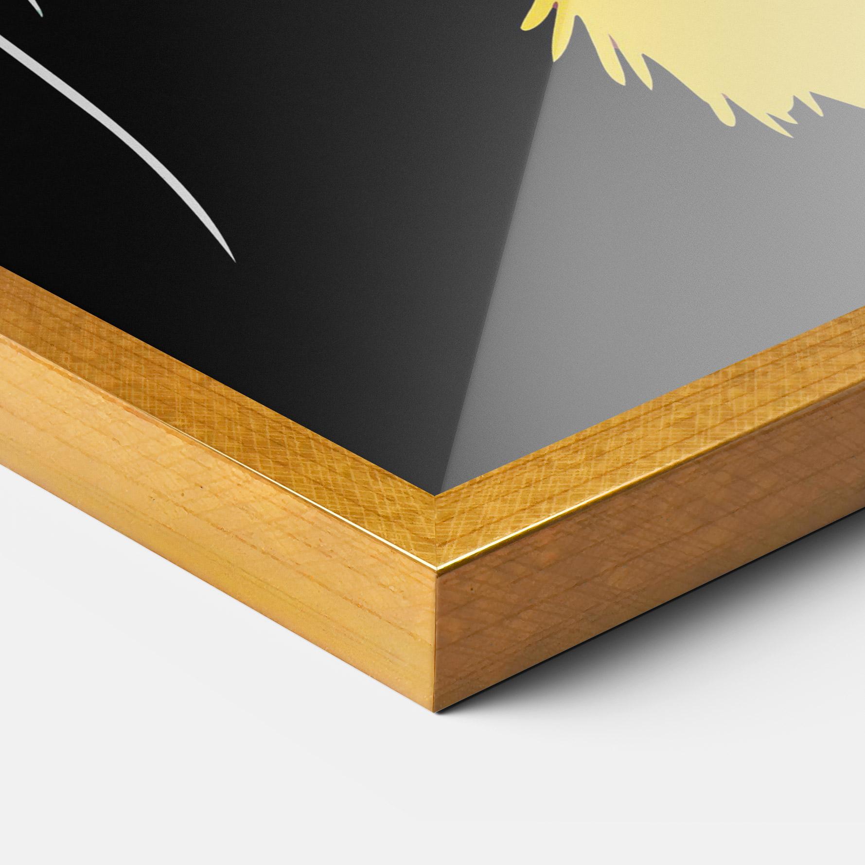 Gerahmte Poster Pretty Colorful Tiger mockup 3