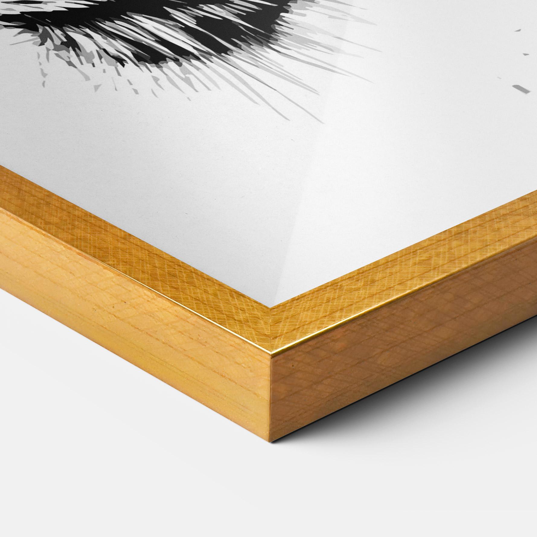 Gerahmte Poster Tiger Profile mockup 3