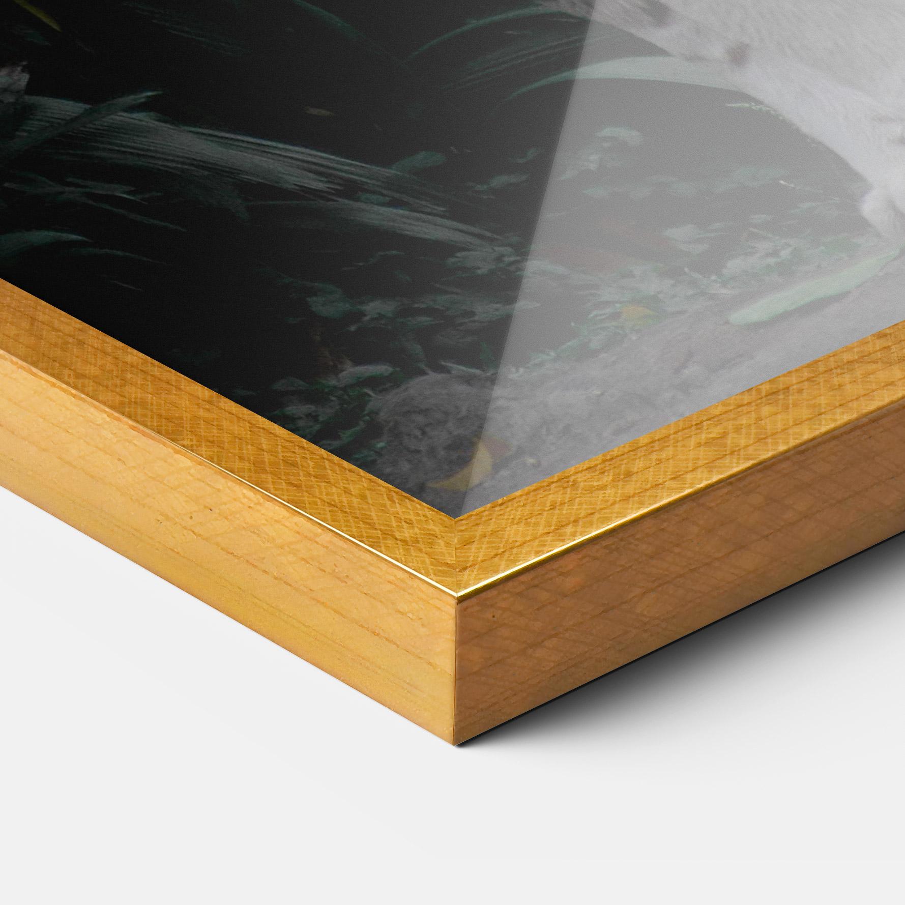 Gerahmte Poster White Tiger mockup 3