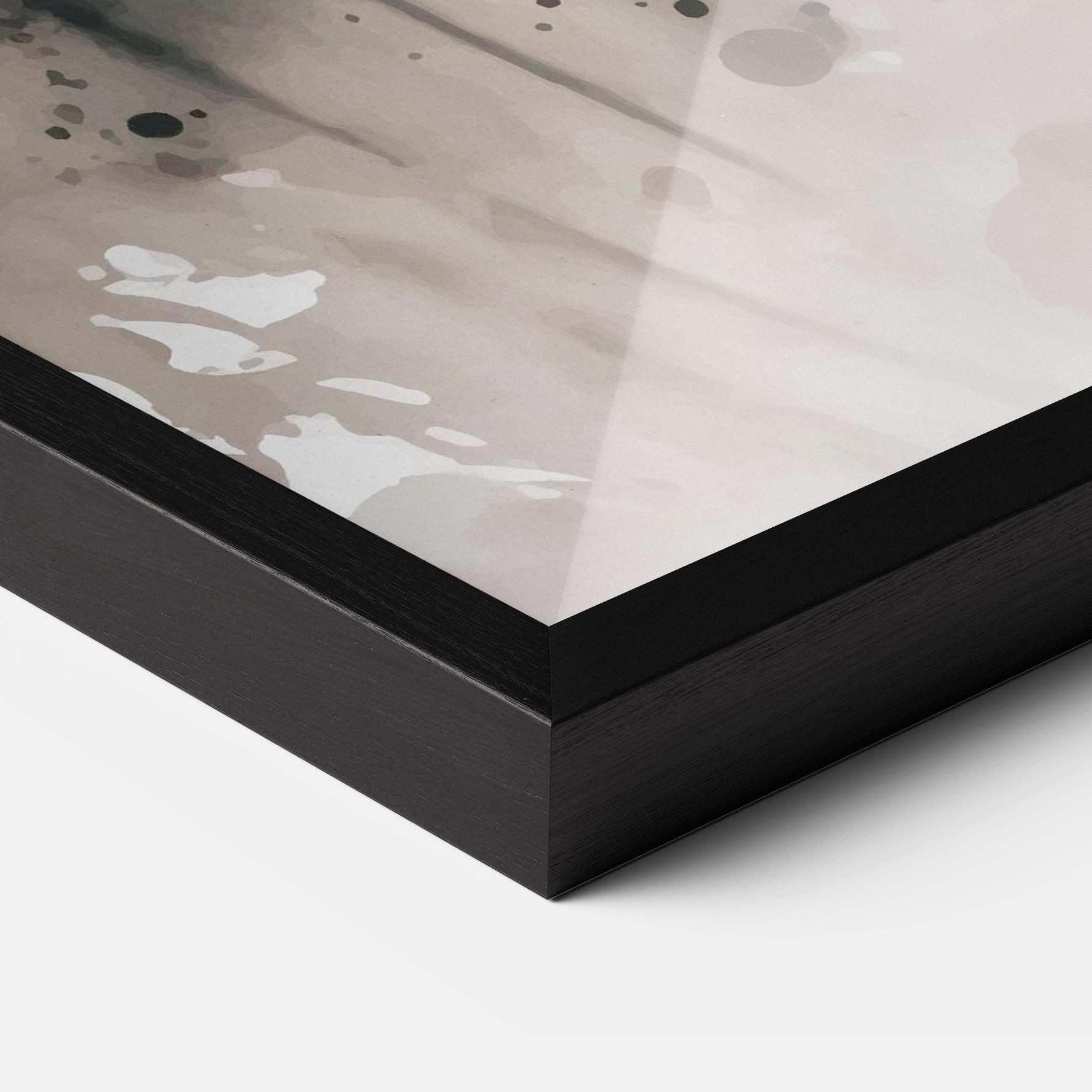 Gerahmte Poster Orange Art Tiger mockup 3