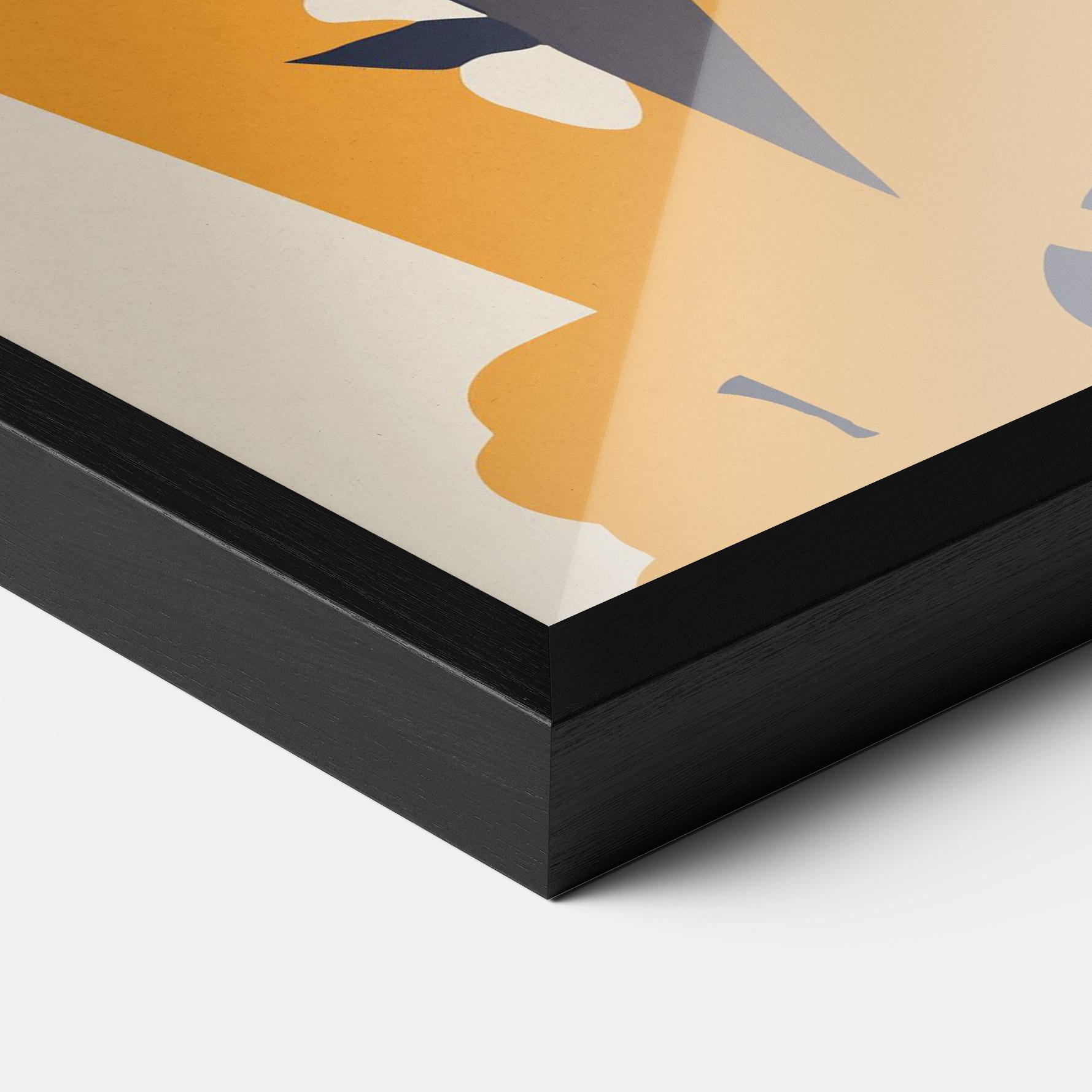 Gerahmte Poster Orange Tiger mockup 3