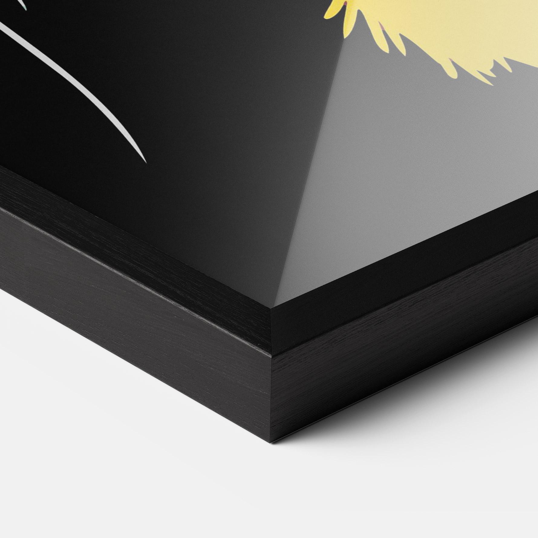 Gerahmte Poster Pretty Colorful Tiger mockup 3