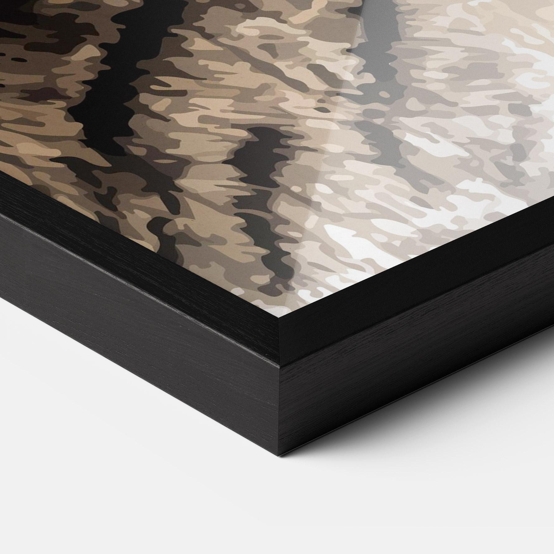 Gerahmte Poster Pretty Tiger Art mockup 3