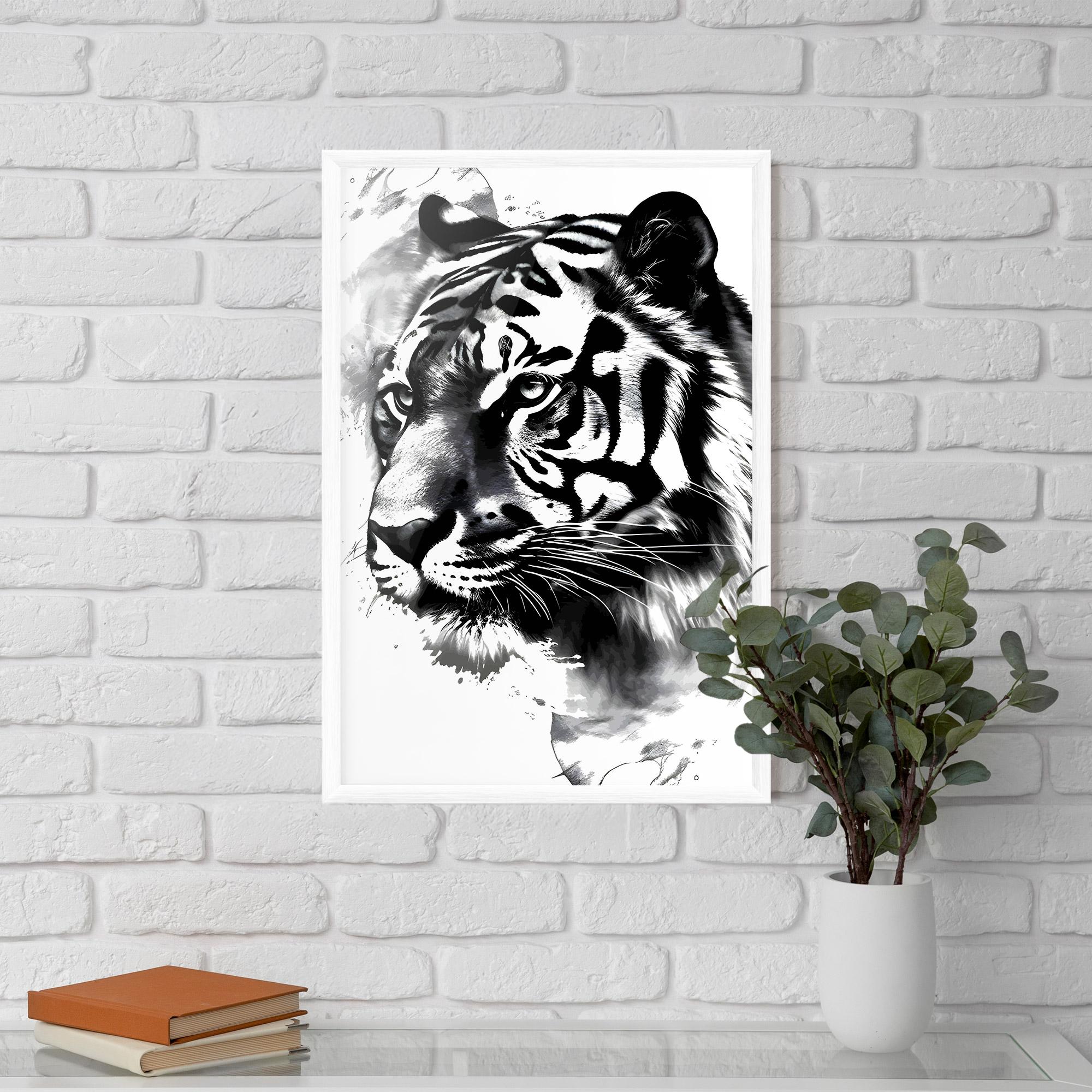 Gerahmte Poster Wonderful Tiger mockup 5