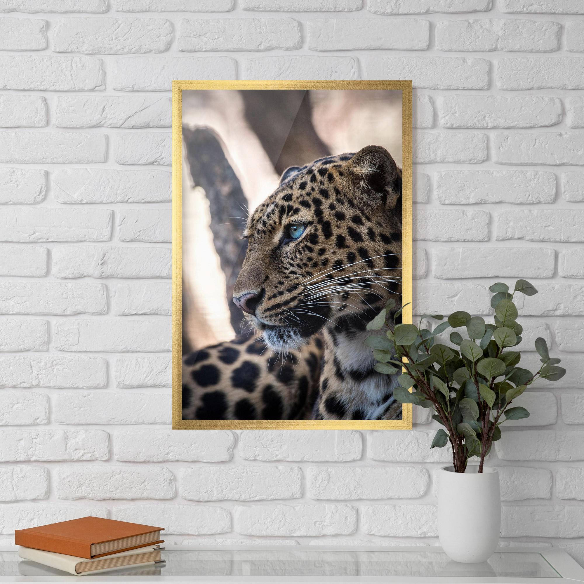 Gerahmte Poster Blue Tiger mockup 5