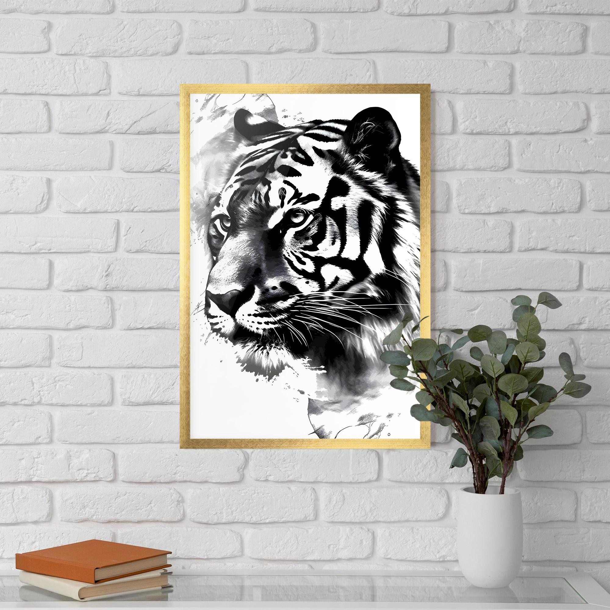 Gerahmte Poster Wonderful Tiger mockup 5