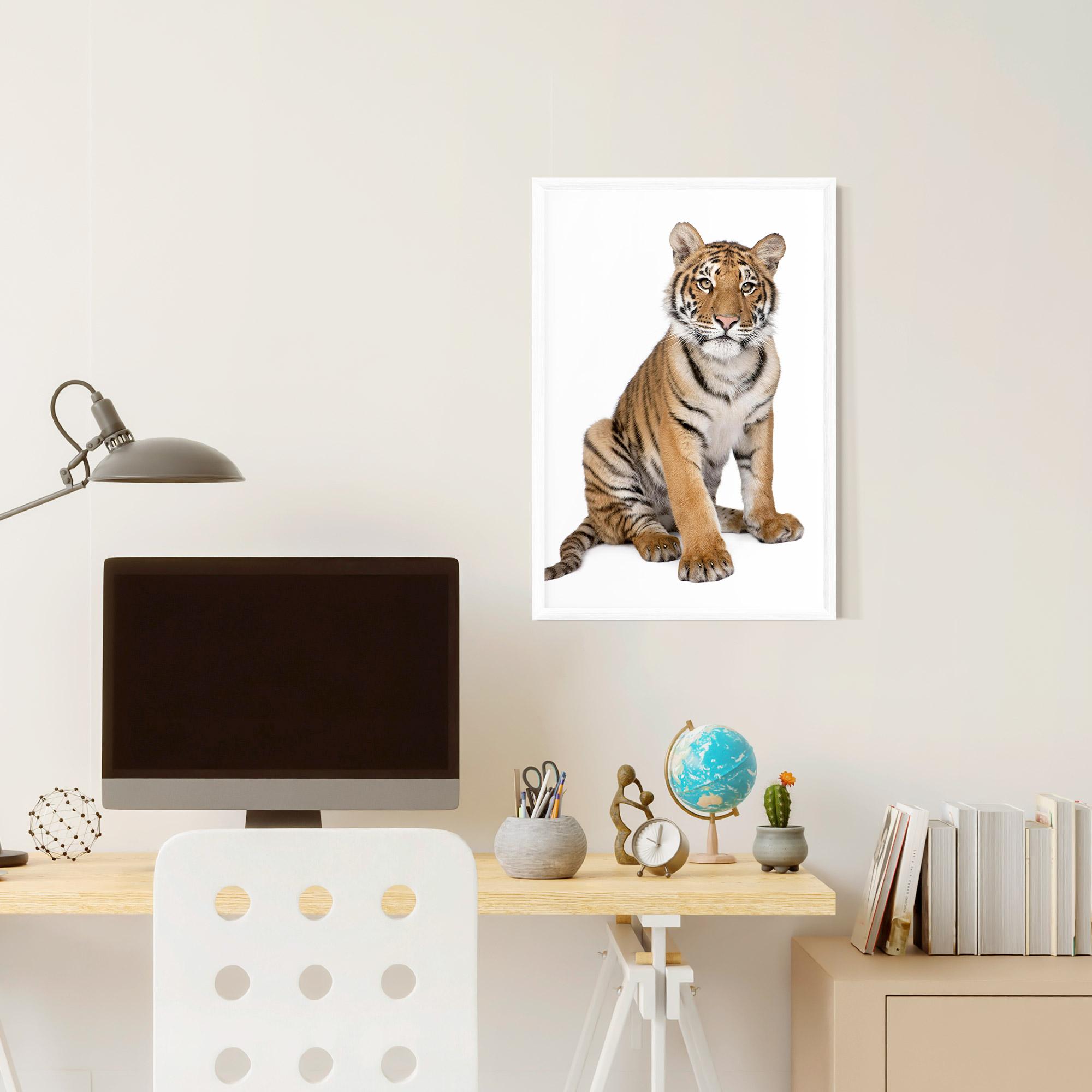 Gerahmte Poster Baby Tiger mockup 6