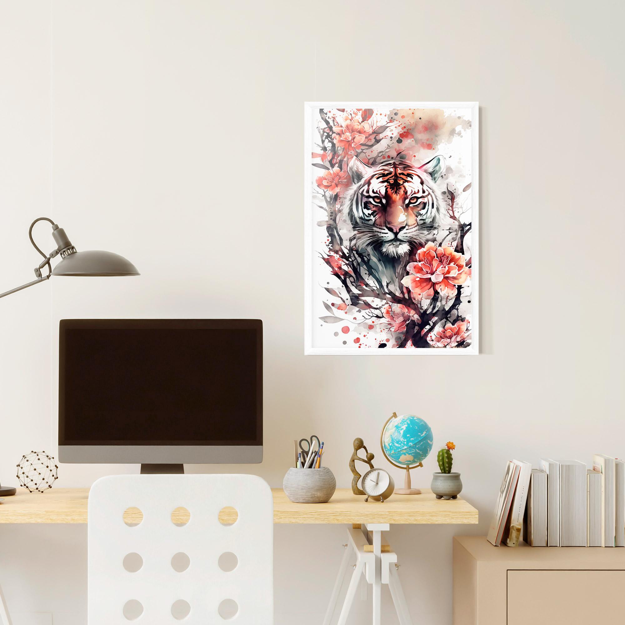 Gerahmte Poster Red Tiger mockup 6