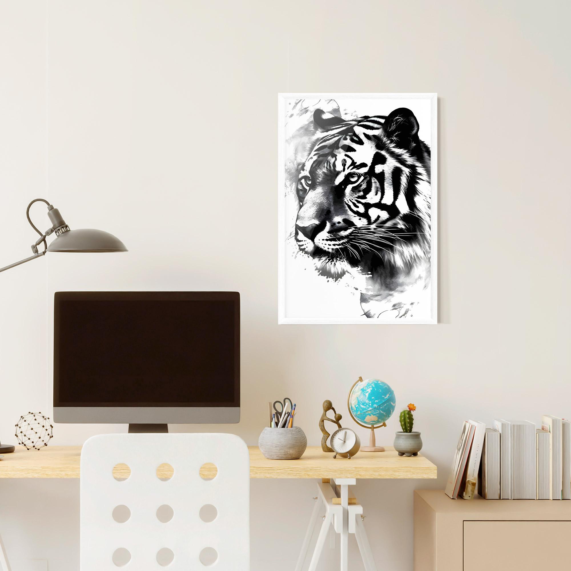 Gerahmte Poster Wonderful Tiger mockup 6