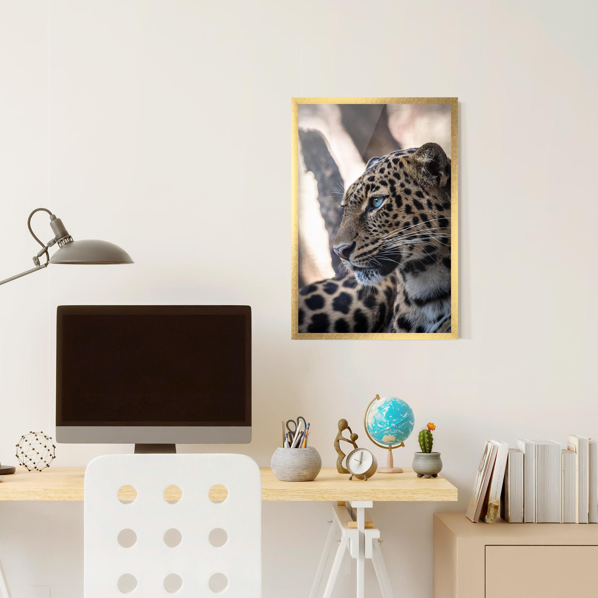 Gerahmte Poster Blue Tiger mockup 6