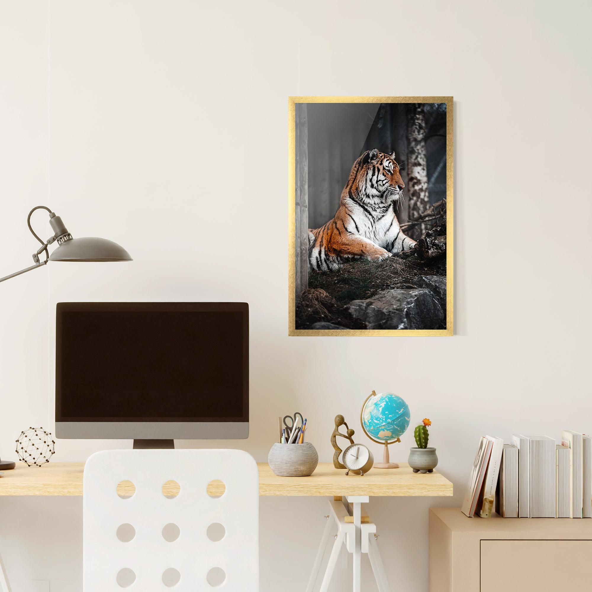 Gerahmte Poster Forest Tiger mockup 6