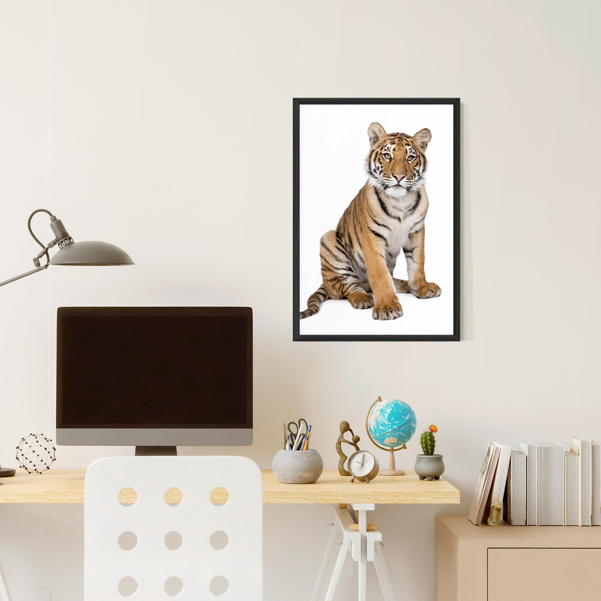 Gerahmte Poster Baby Tiger mockup 6
