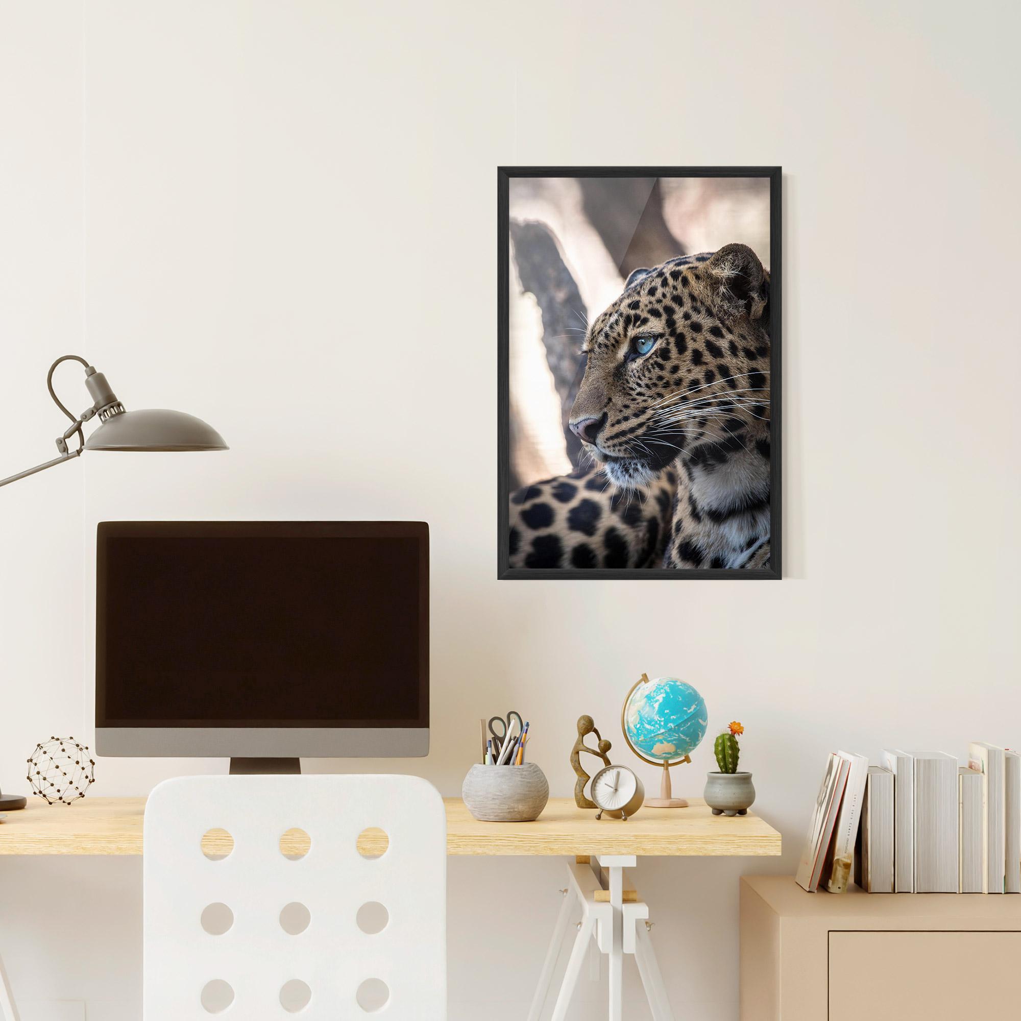 Gerahmte Poster Blue Tiger mockup 6