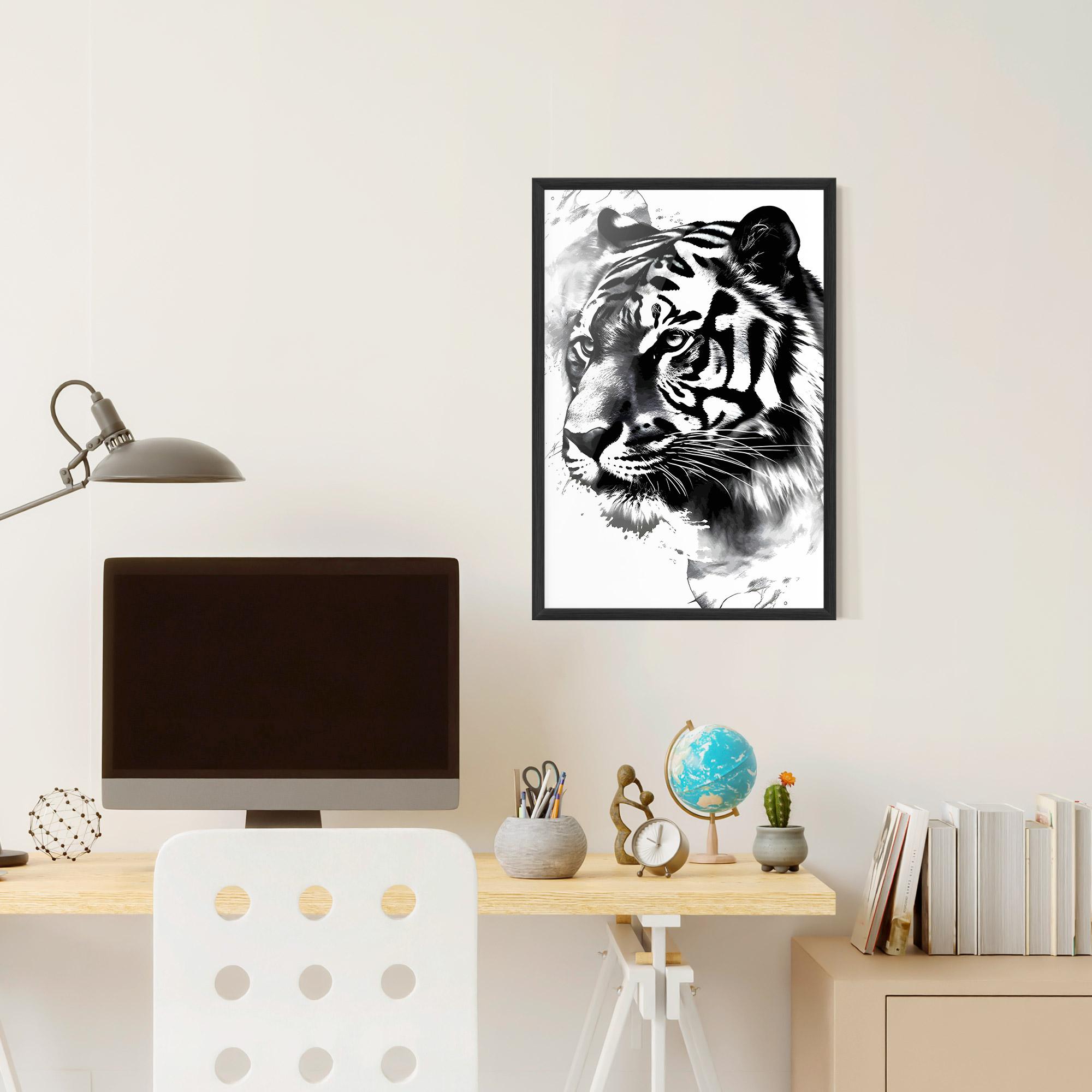 Gerahmte Poster Wonderful Tiger mockup 6