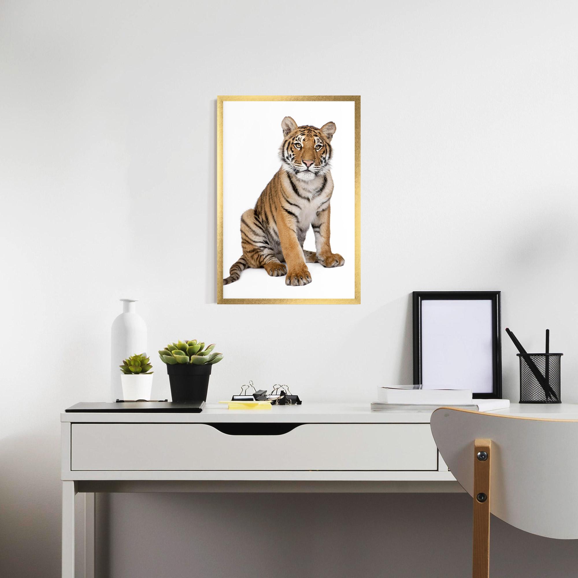 Gerahmte Poster Baby Tiger mockup 7