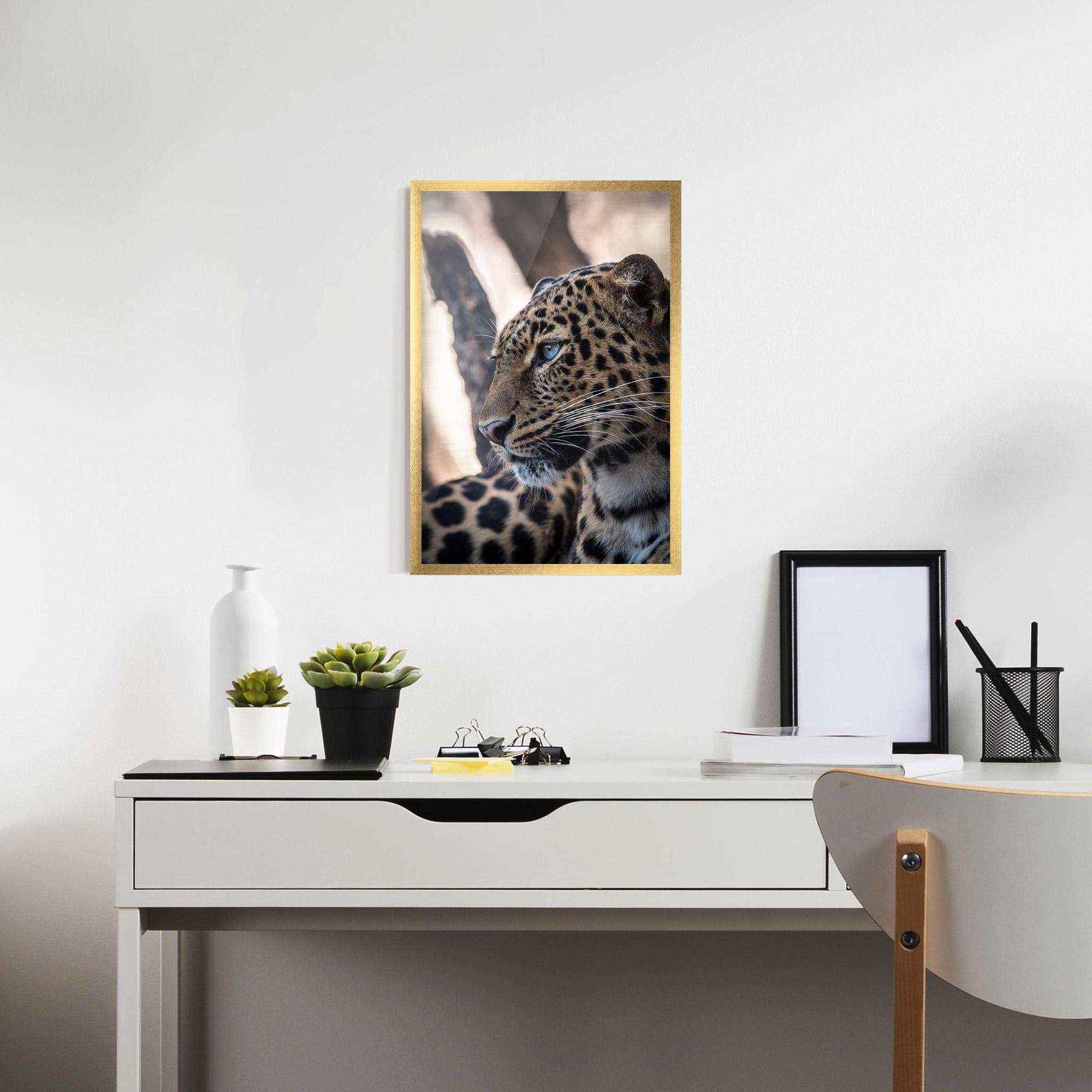 Gerahmte Poster Blue Tiger mockup 7