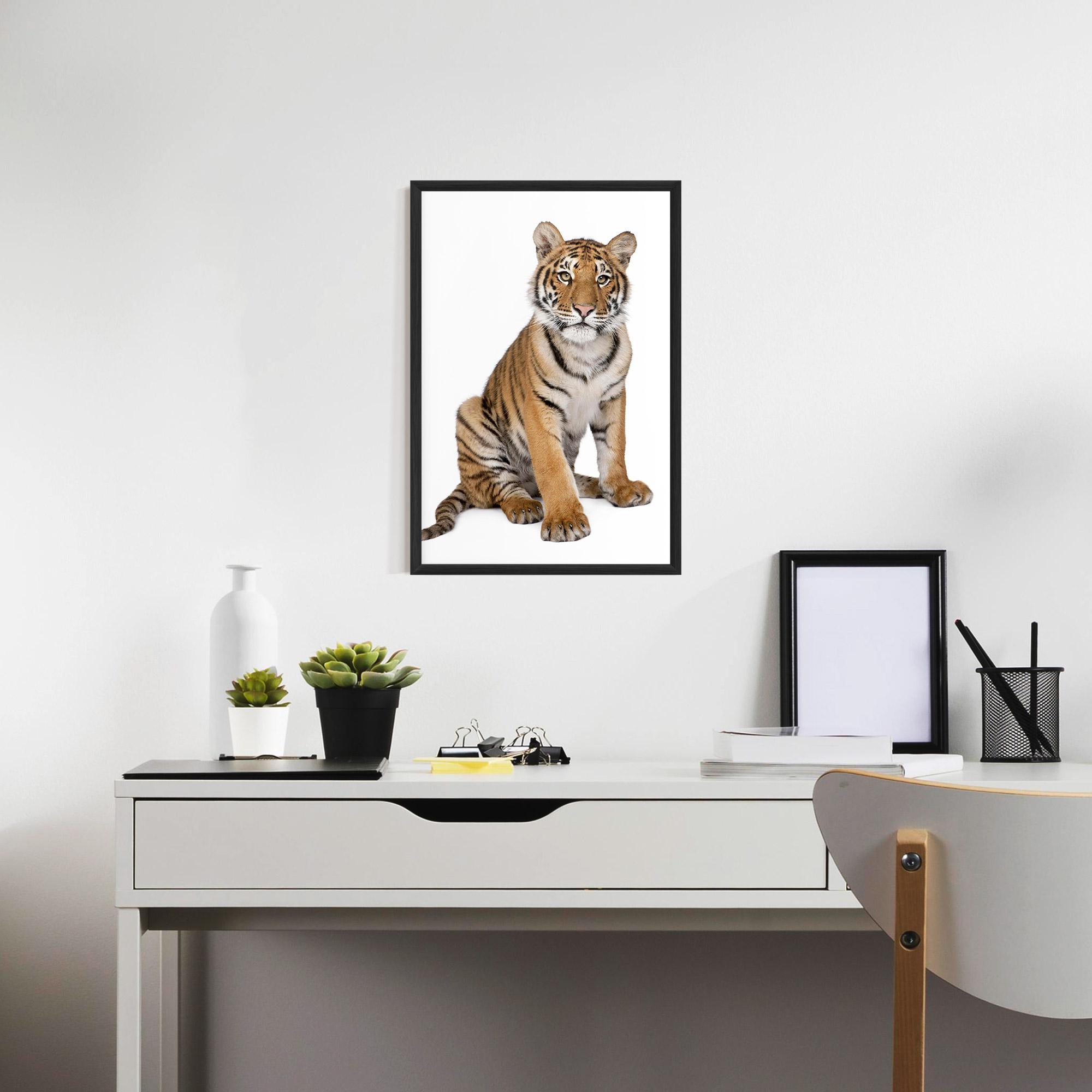 Gerahmte Poster Baby Tiger mockup 7
