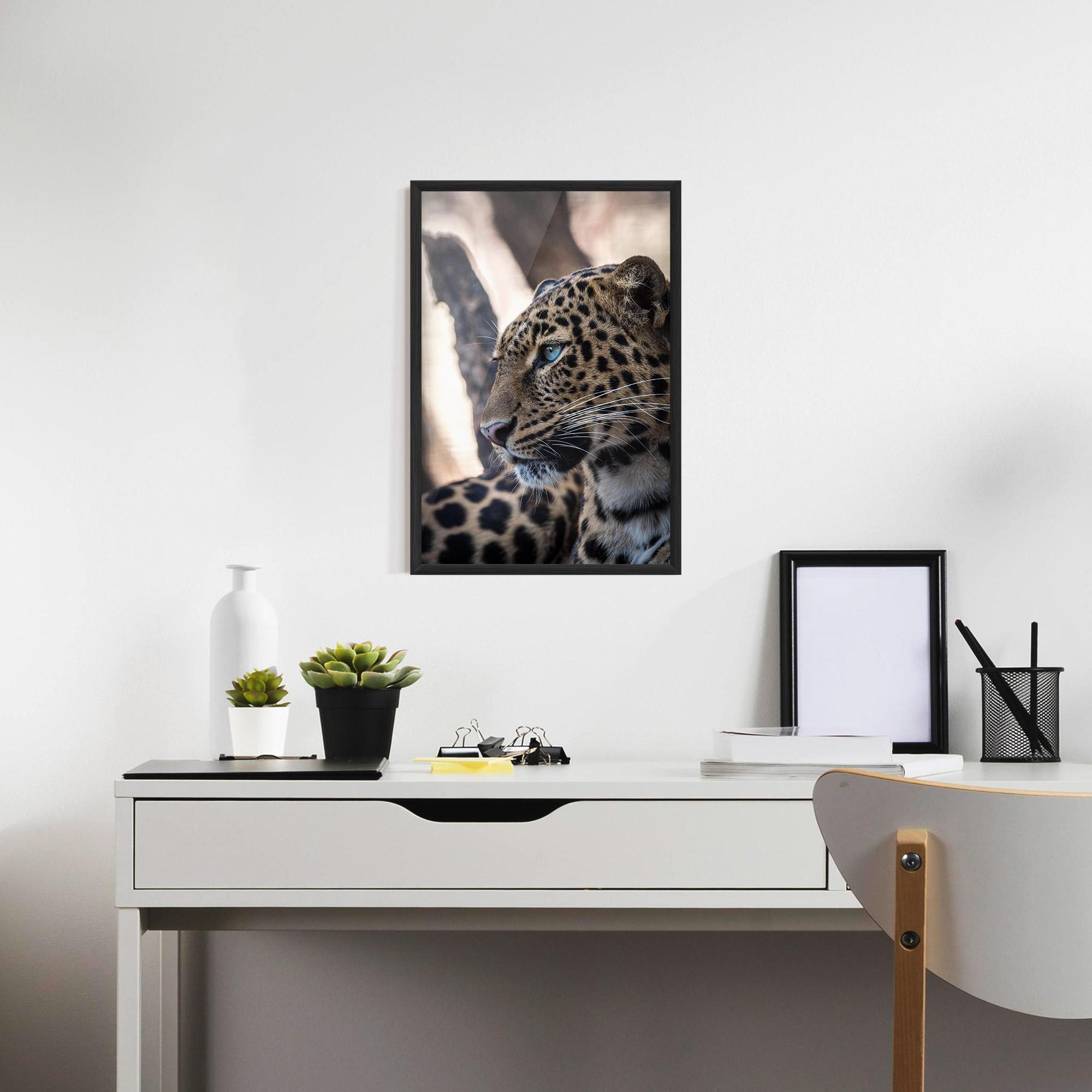 Gerahmte Poster Blue Tiger mockup 7