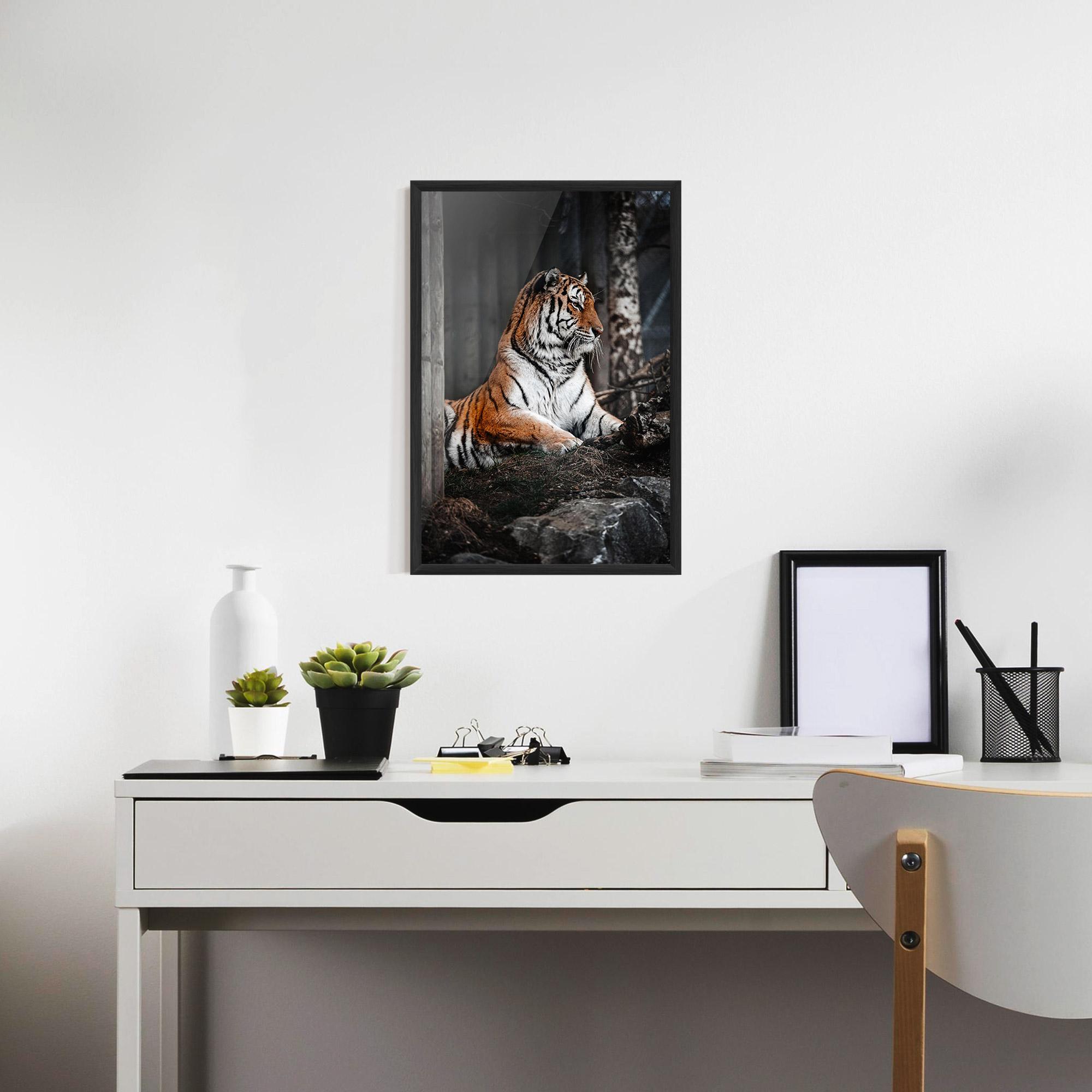 Gerahmte Poster Forest Tiger mockup 7