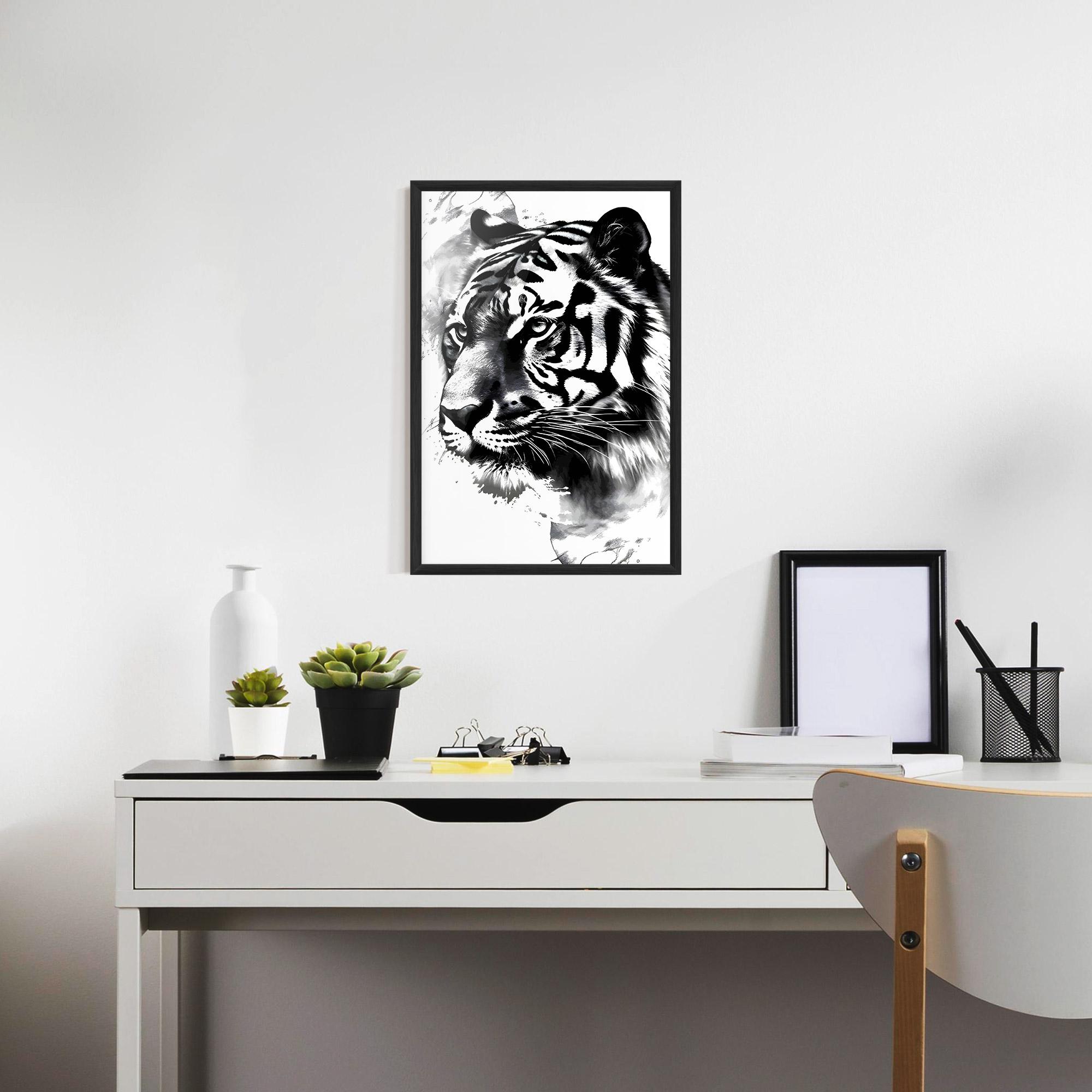 Gerahmte Poster Wonderful Tiger mockup 7