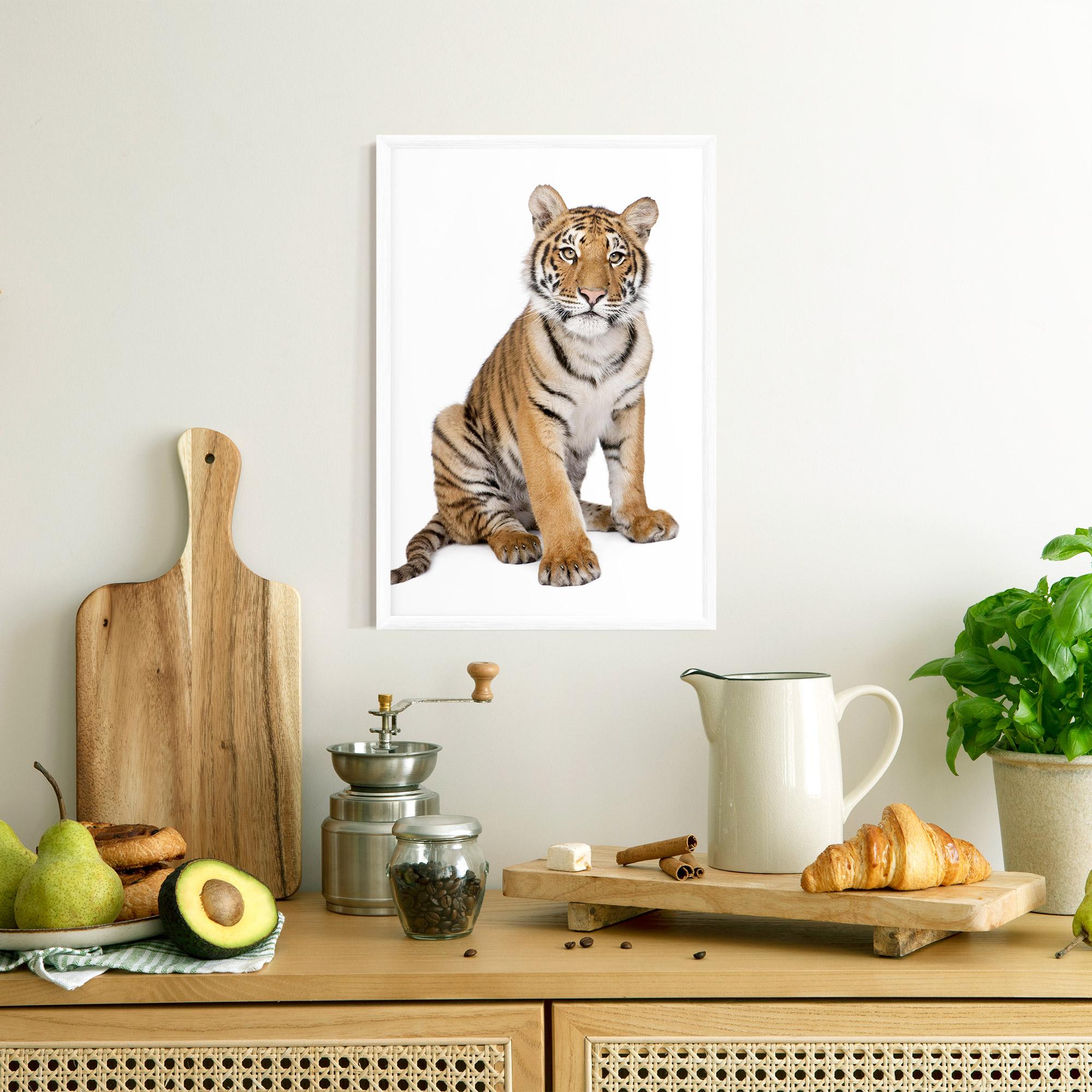 Gerahmte Poster Baby Tiger mockup 8