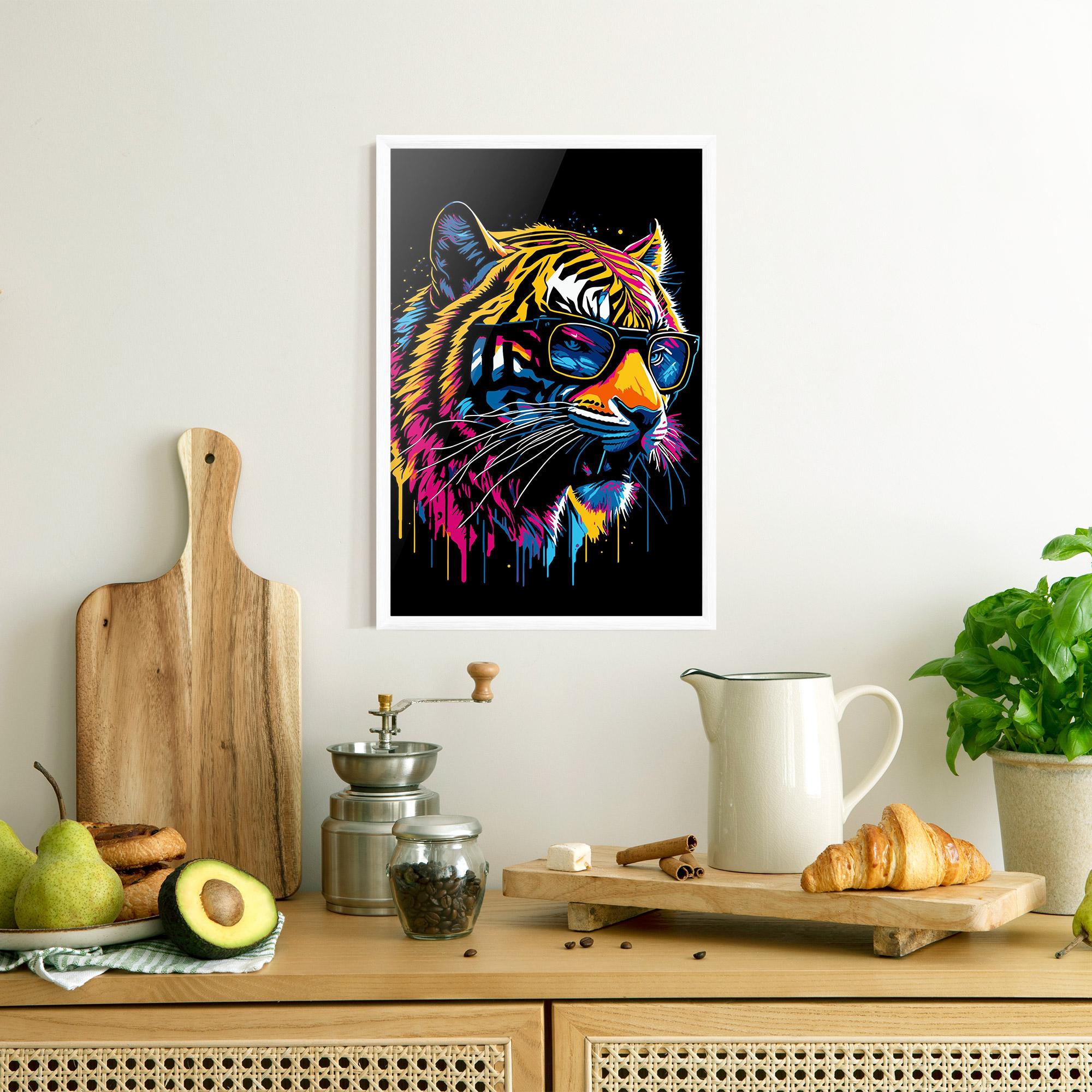 Gerahmte Poster Cool Tiger mockup 8