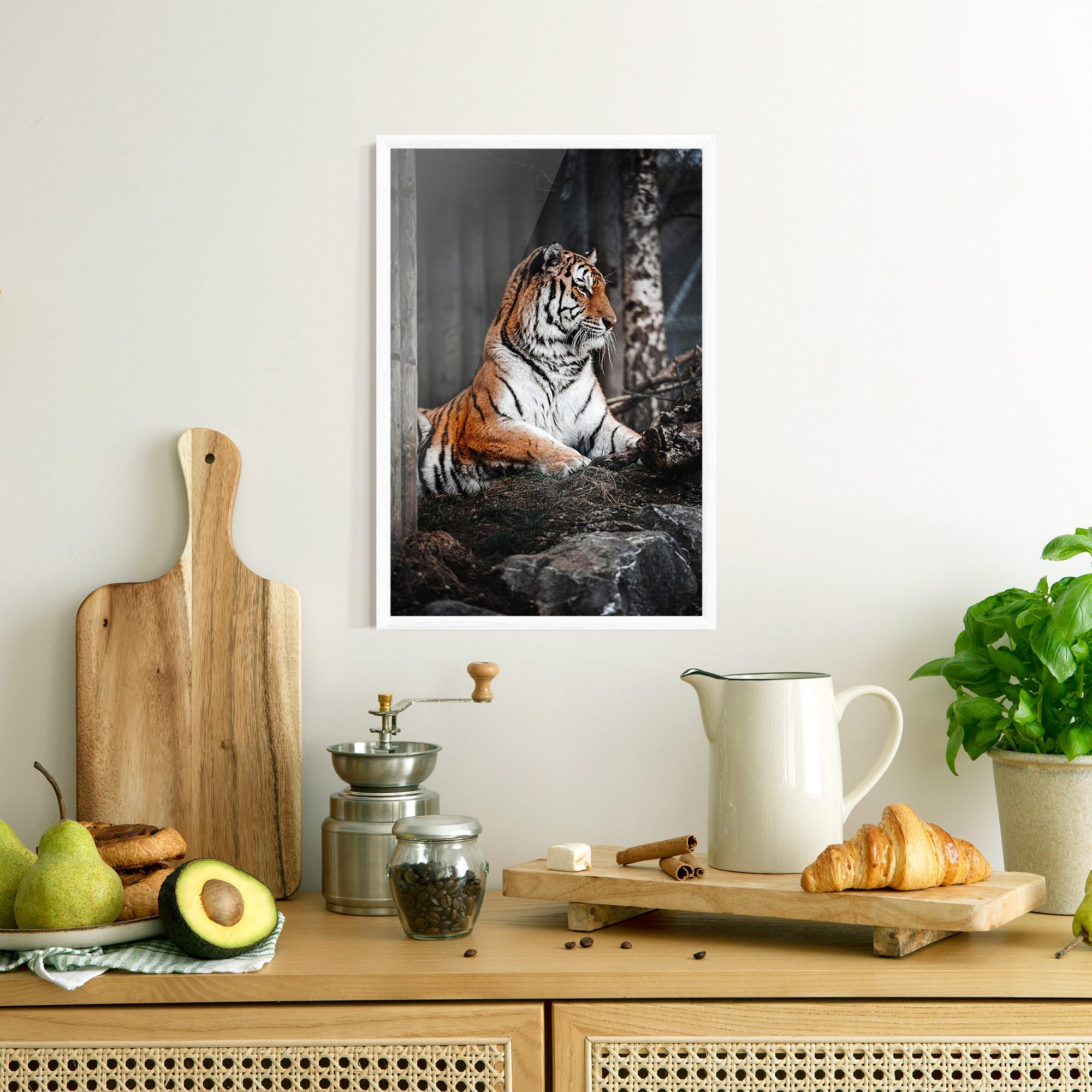 Gerahmte Poster Forest Tiger mockup 8
