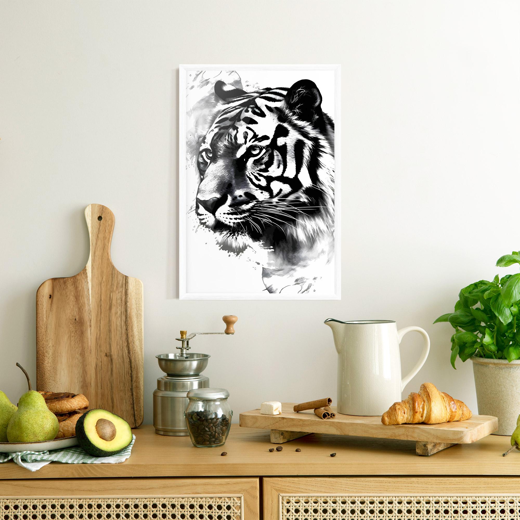 Gerahmte Poster Wonderful Tiger mockup 8
