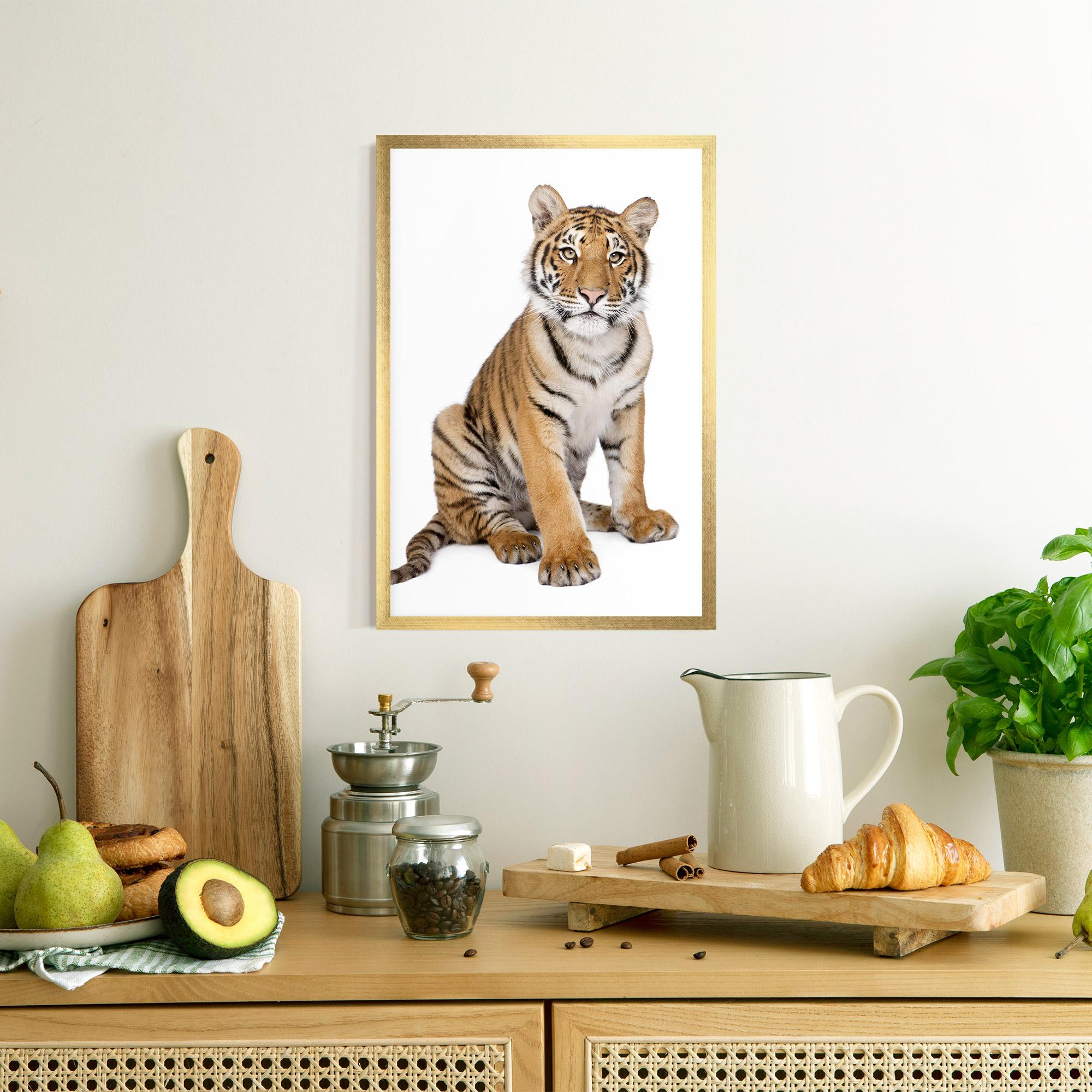 Gerahmte Poster Baby Tiger mockup 8