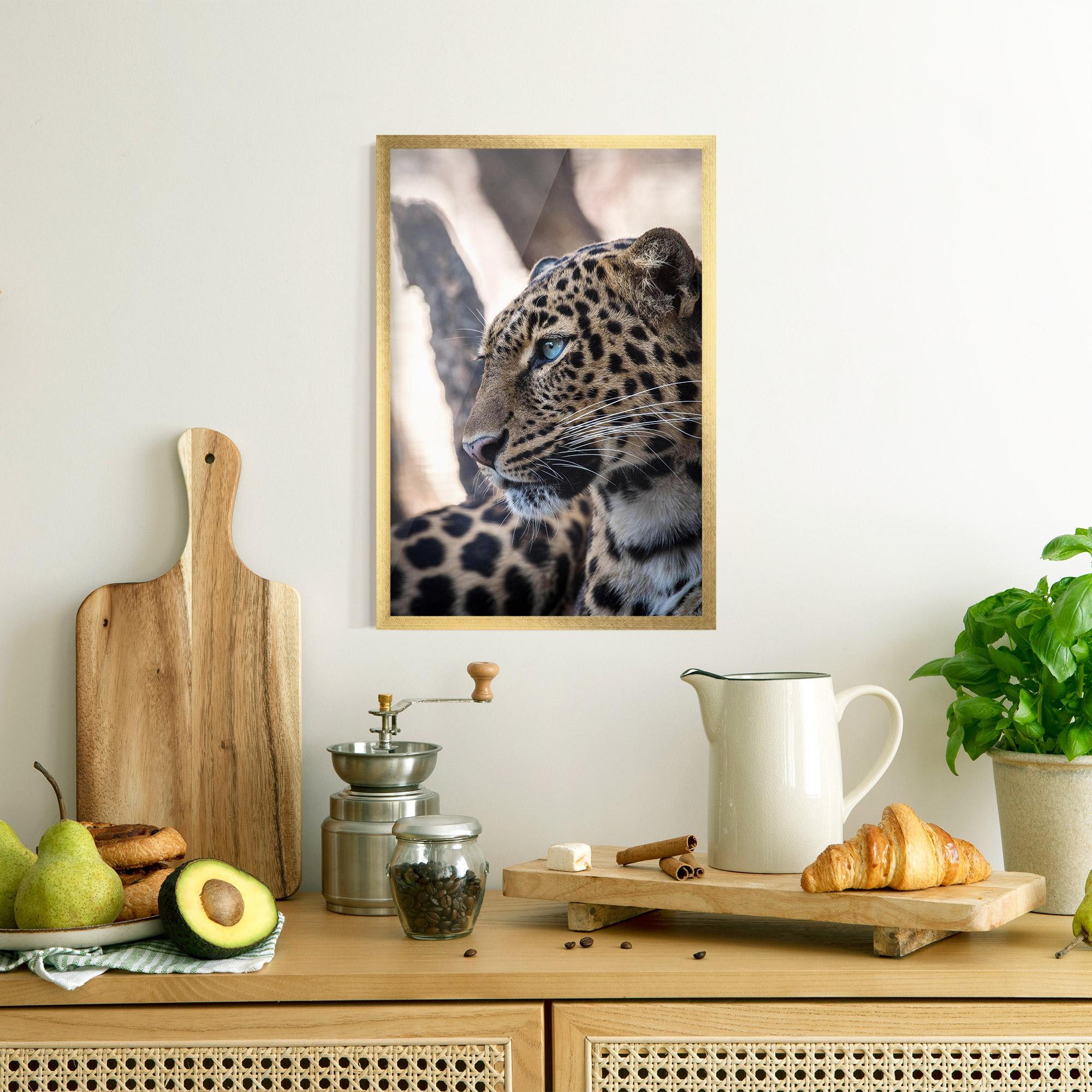 Gerahmte Poster Blue Tiger mockup 8