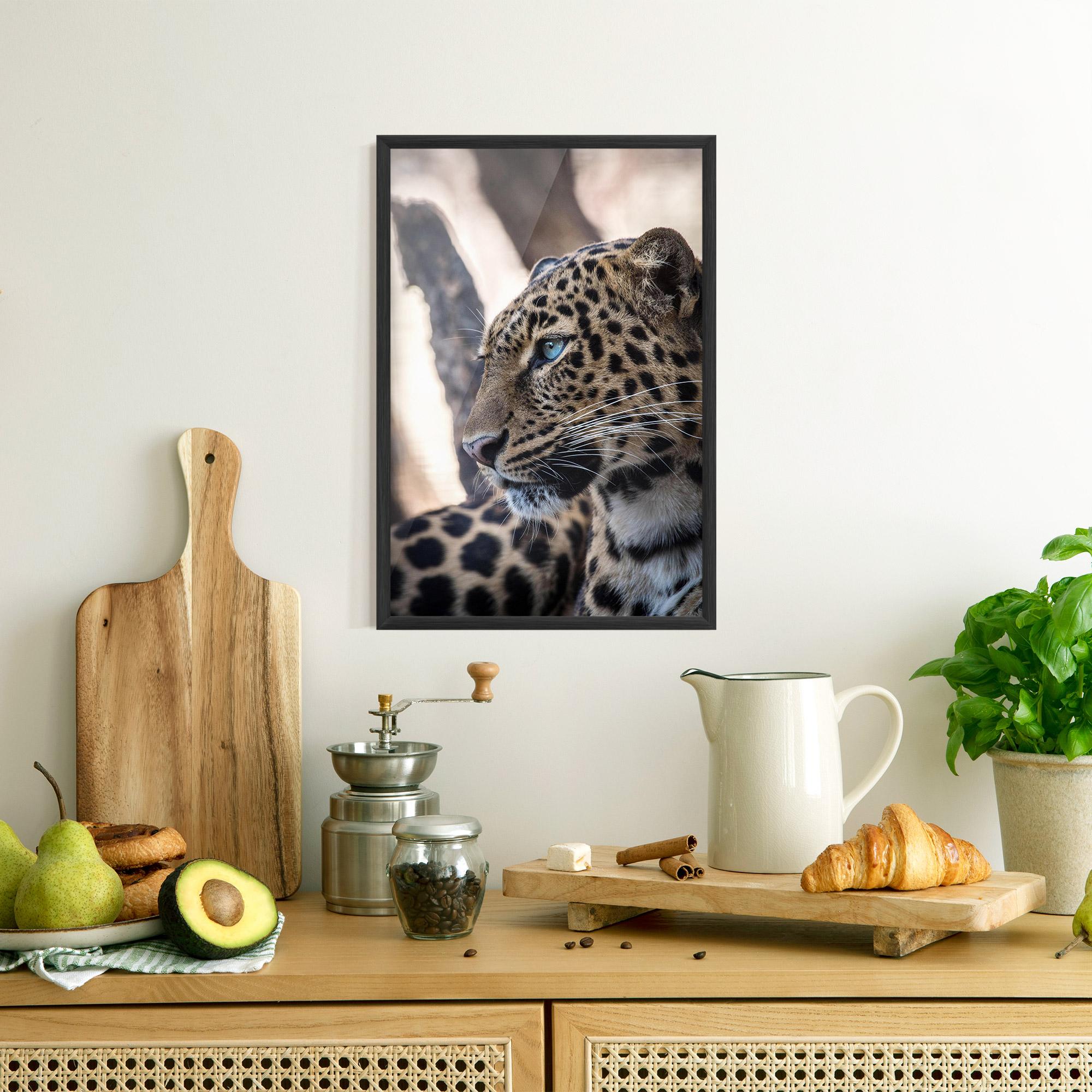 Gerahmte Poster Blue Tiger mockup 8