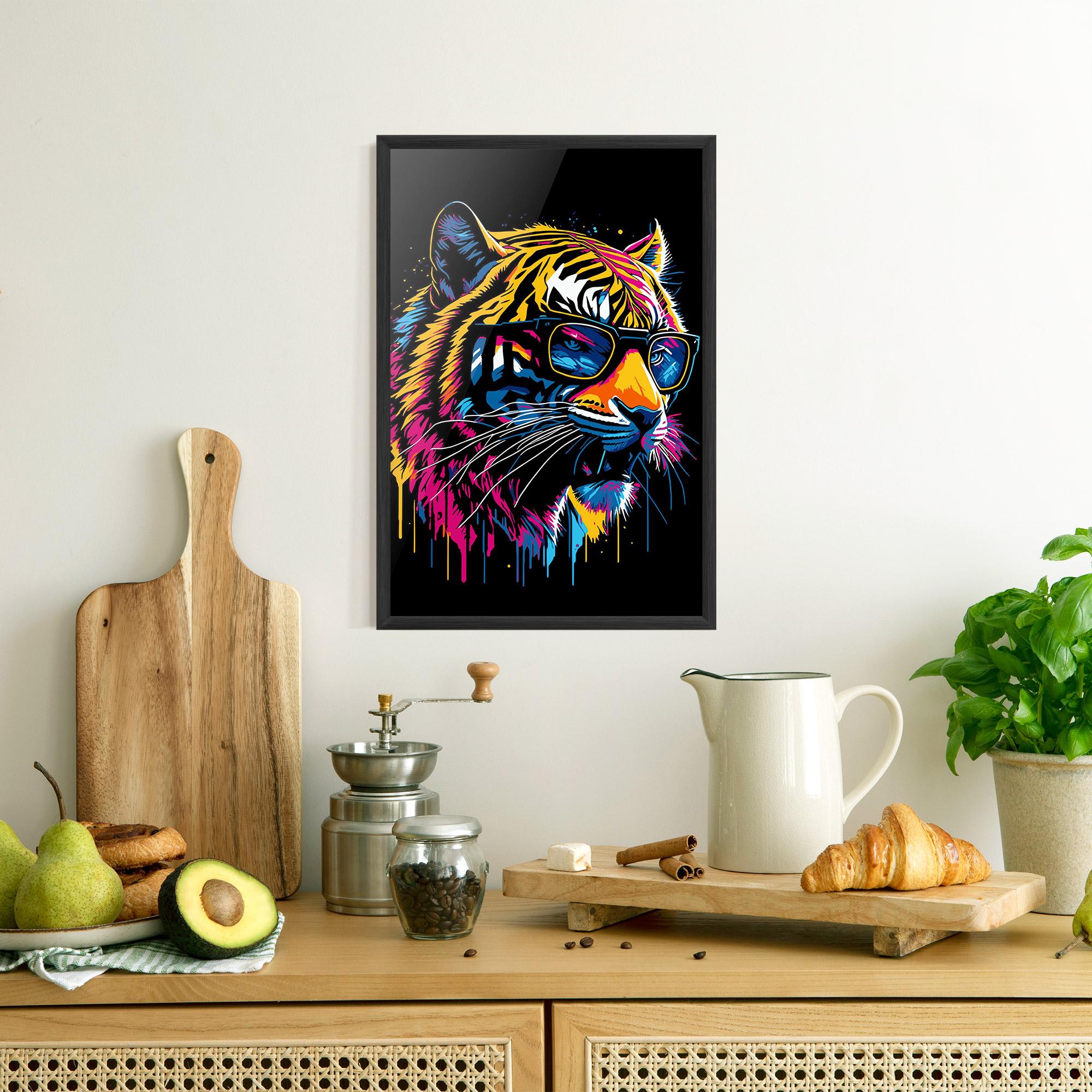 Gerahmte Poster Cool Tiger mockup 8