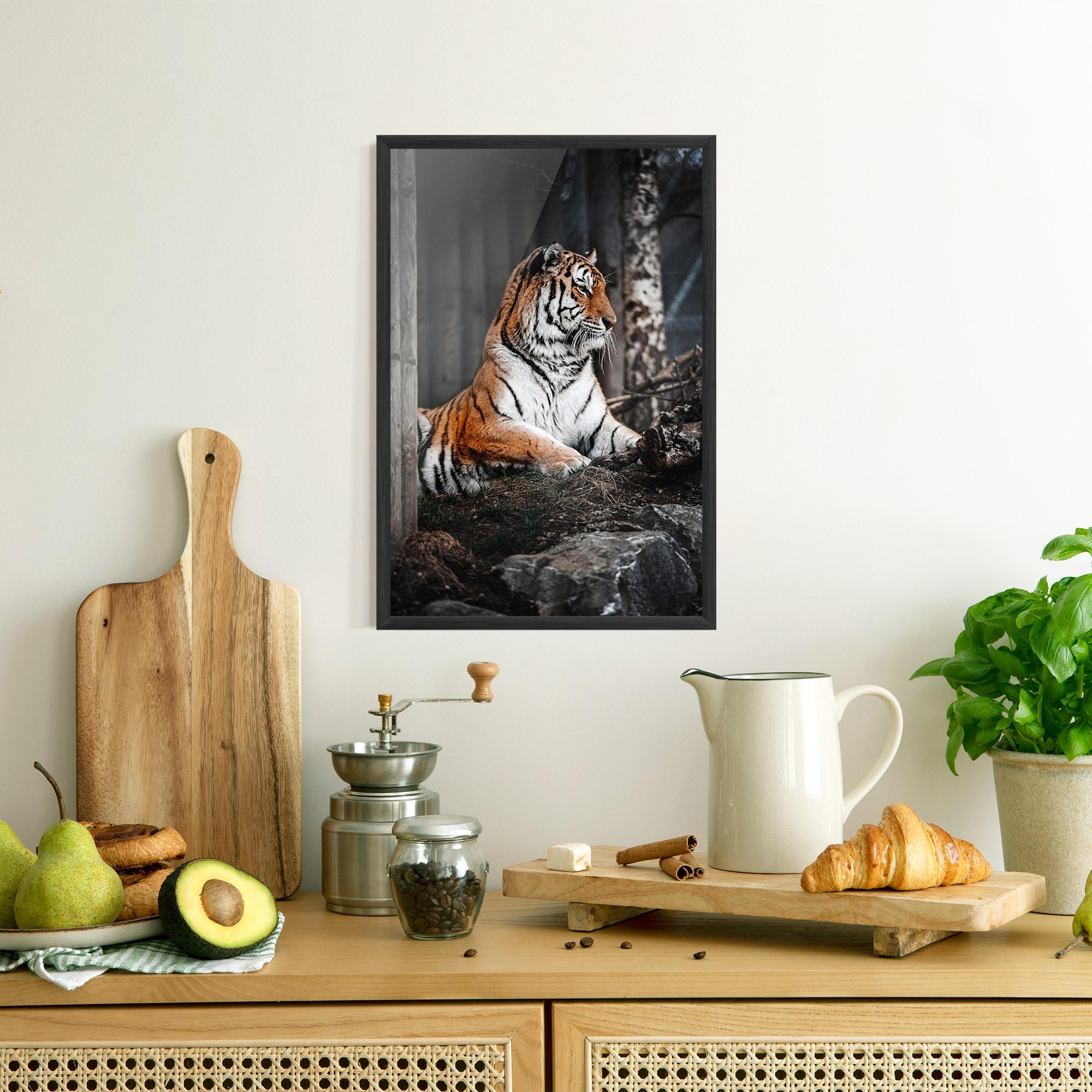Gerahmte Poster Forest Tiger mockup 8